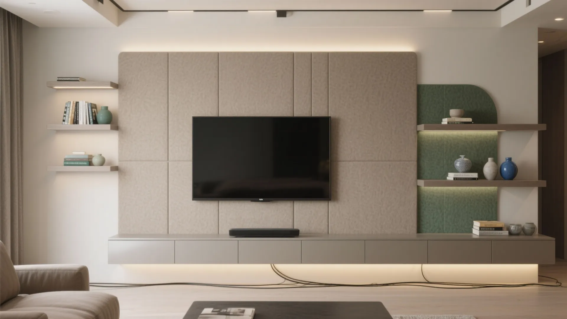 Modern Living Room TV Wall Design: Create a Stylish Focal Point: 1 Minute to Elevate Your Space: Quick Guide to Modern TV Wall Ideas