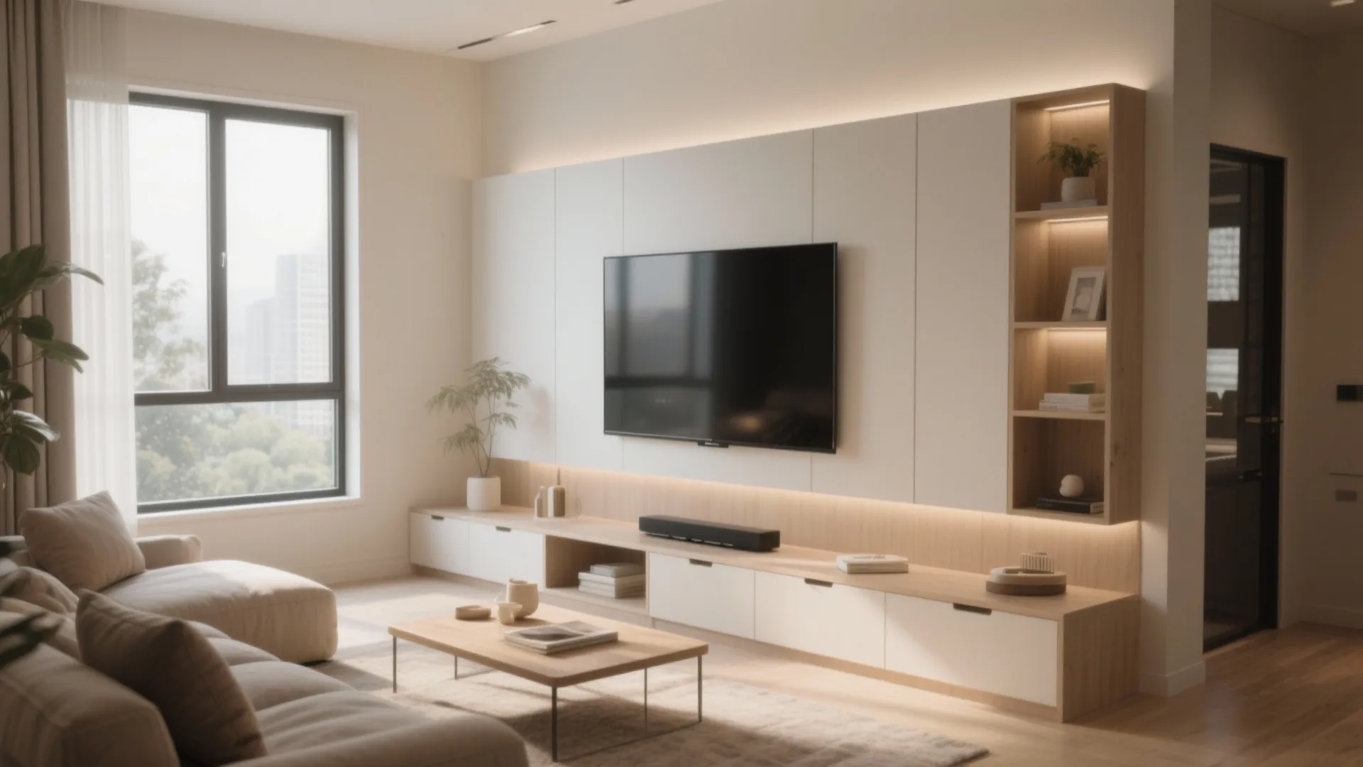5 Inspiring Simple Modern TV Wall Designs: Creative ideas for small spaces that blend style with function
