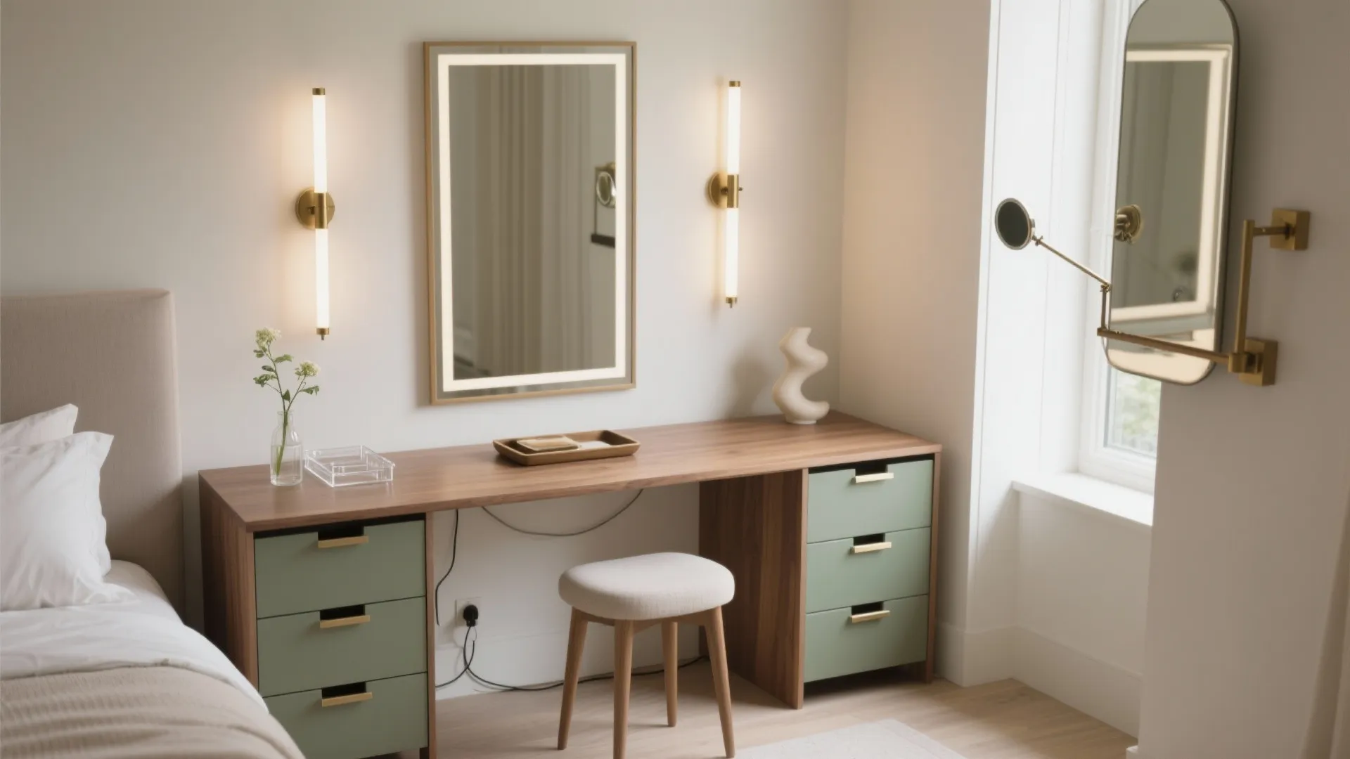 DIY Vanity Table Ideas: Transform Your Space with Style: 1 Minute to a Chic, Budget-Friendly Vanity Solution