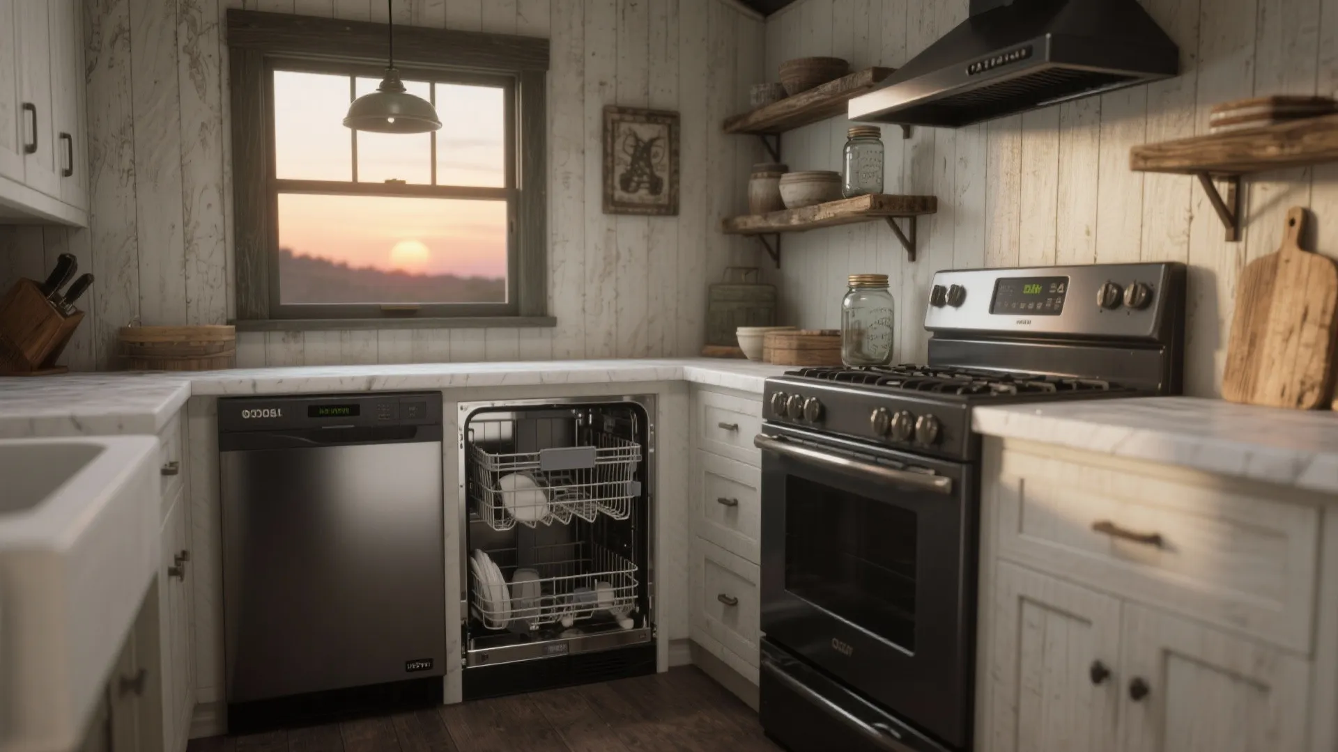 5. Mix modern appliances with vintage touches