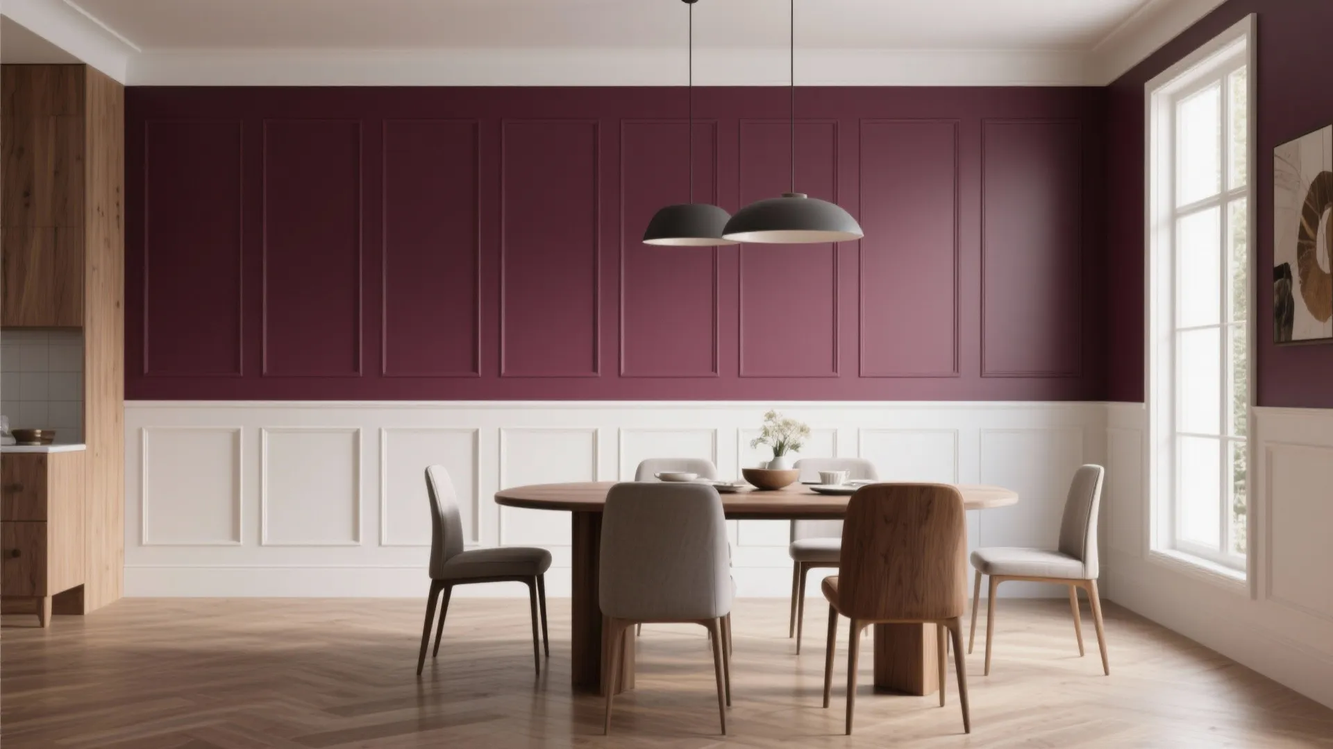 4. Modern Wainscoting