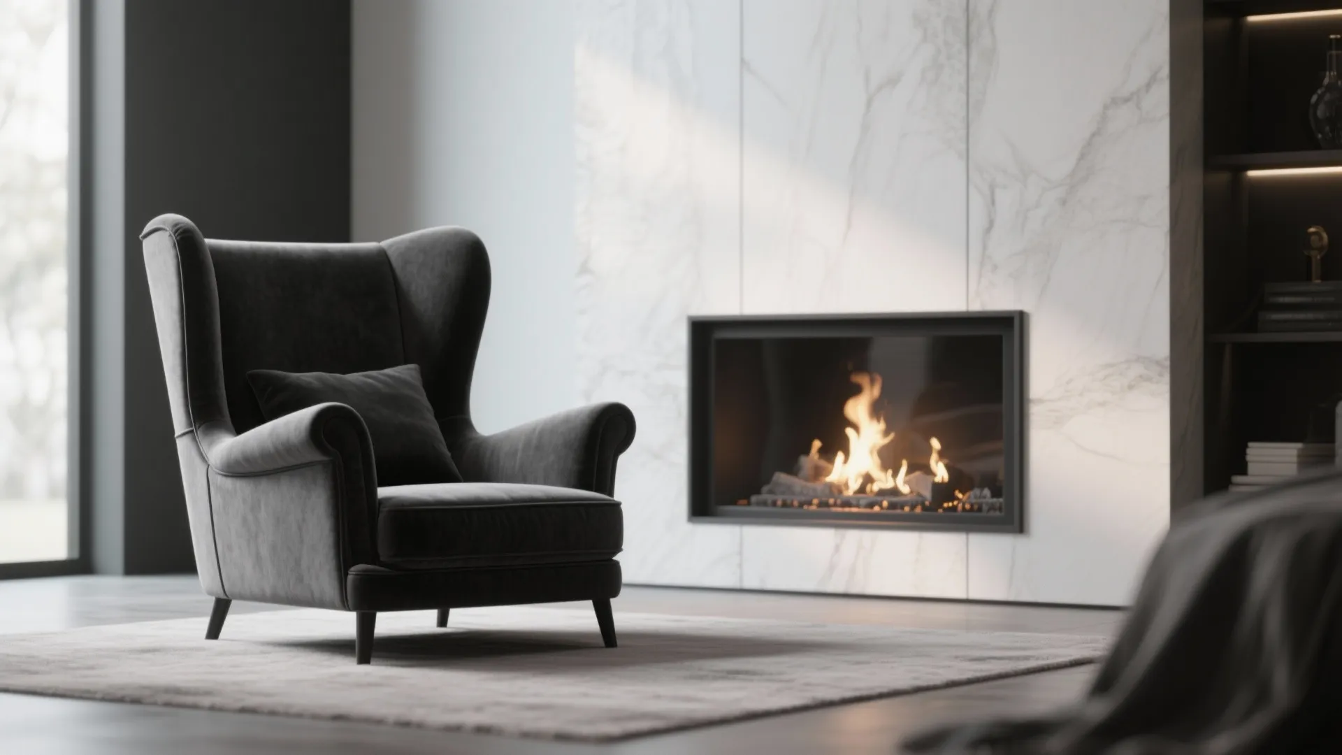 8. Wingback Chairs with Modern Fabrics