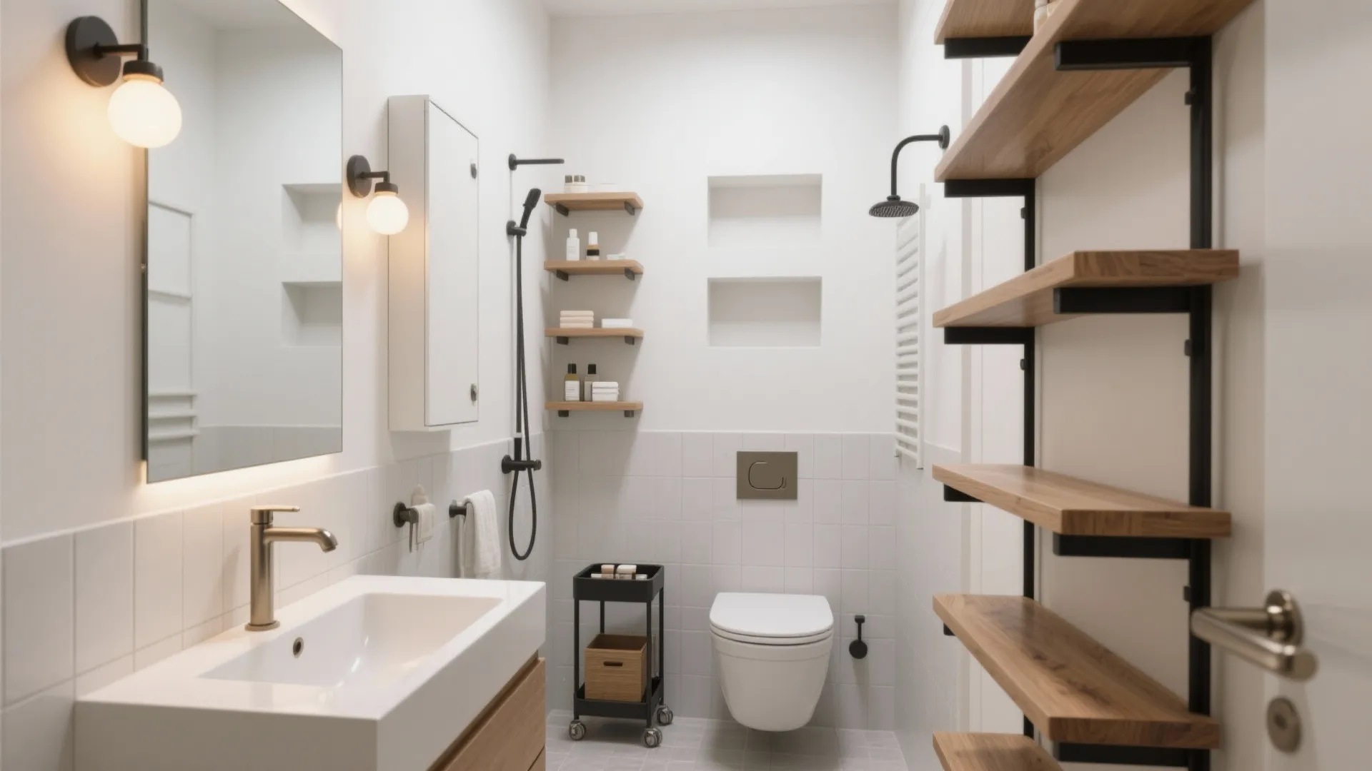 Minimal, Modular Storage for Small Bathrooms