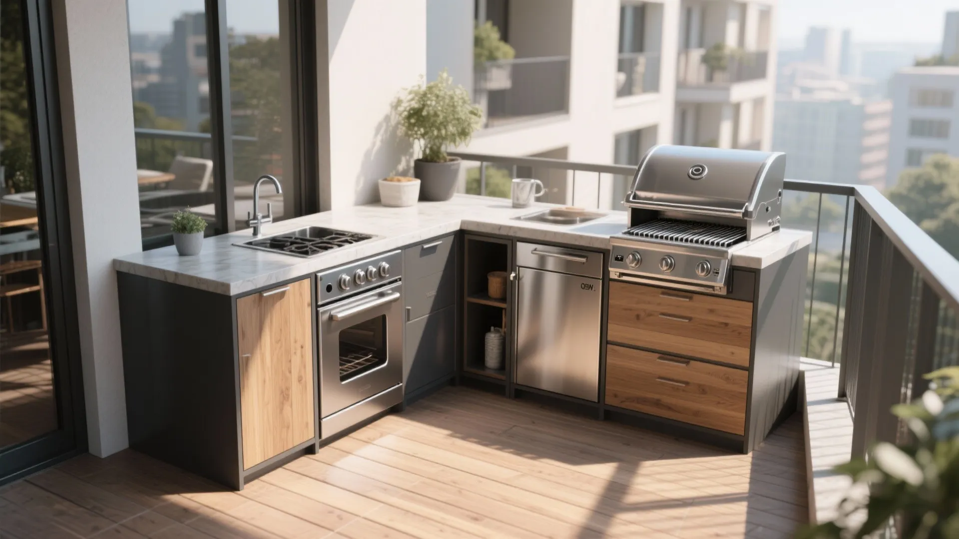 3. Modular Outdoor Kitchen Units
