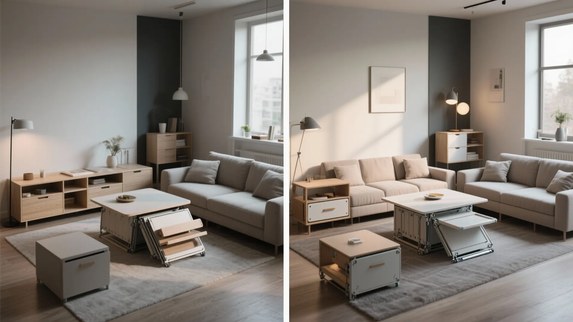 Tips 5: Foldable, transformable and modular pieces