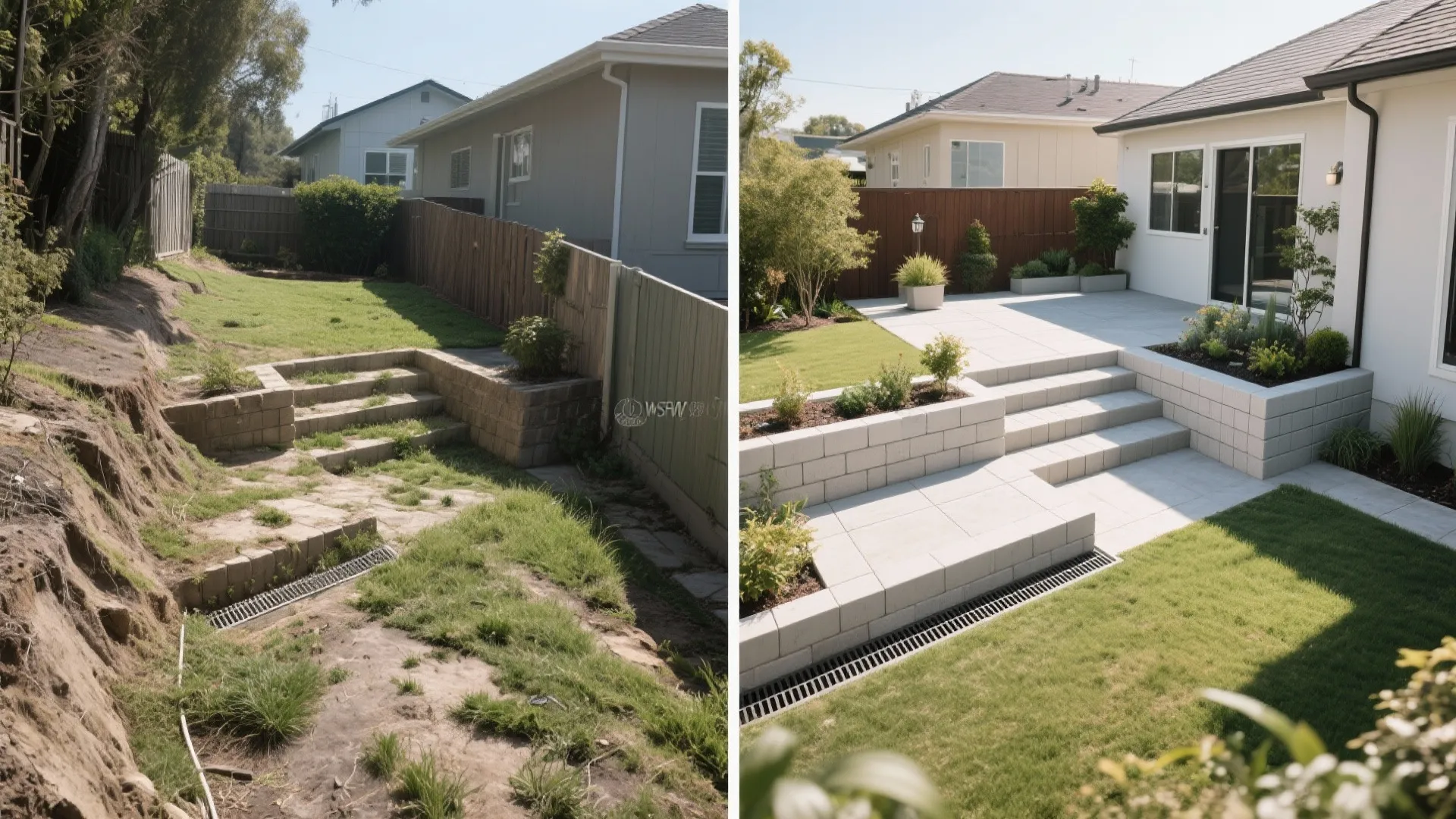 Segmented Modular Block Wall with Hidden Drainage