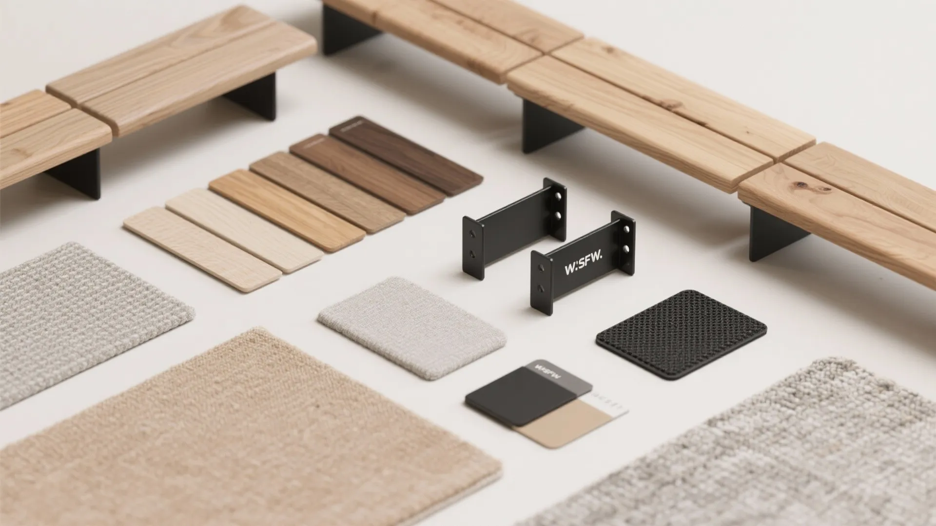 4) Modular Bench Segments for Flexible Seating