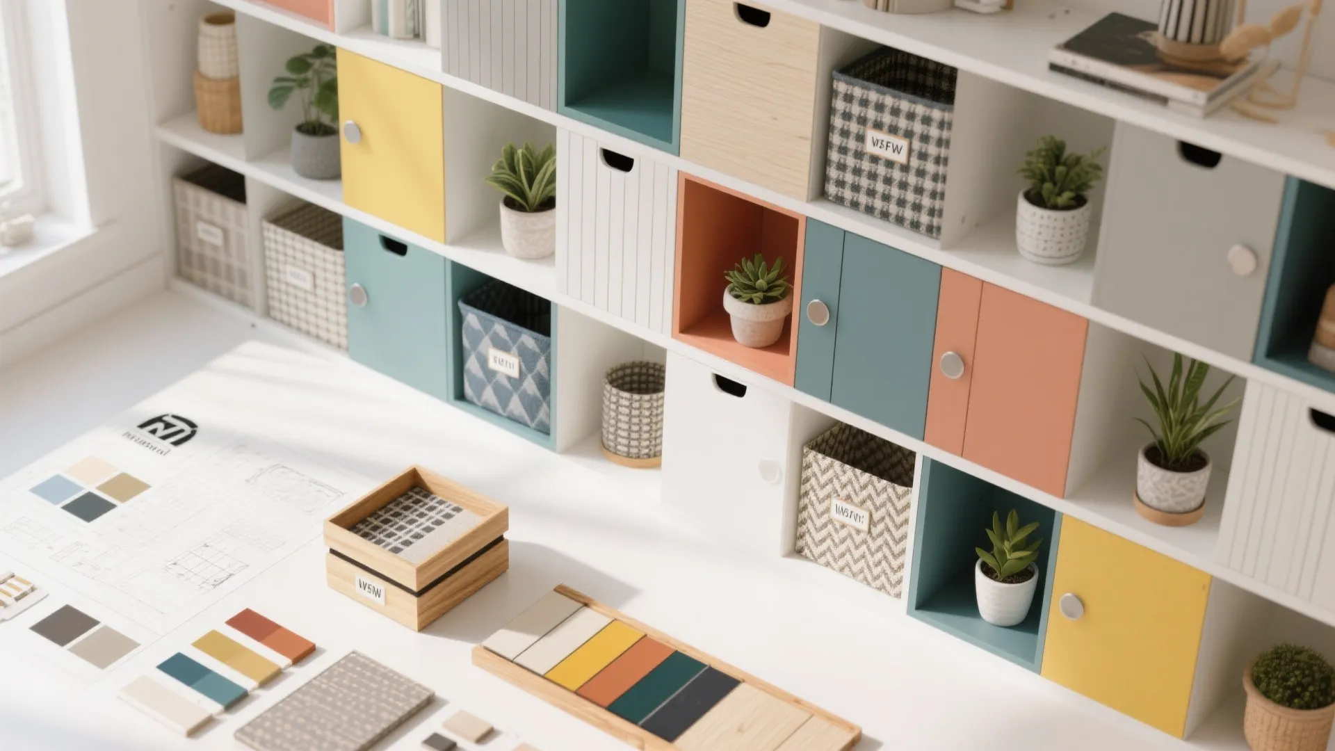 5. Modular Box Shelves for Flexibility