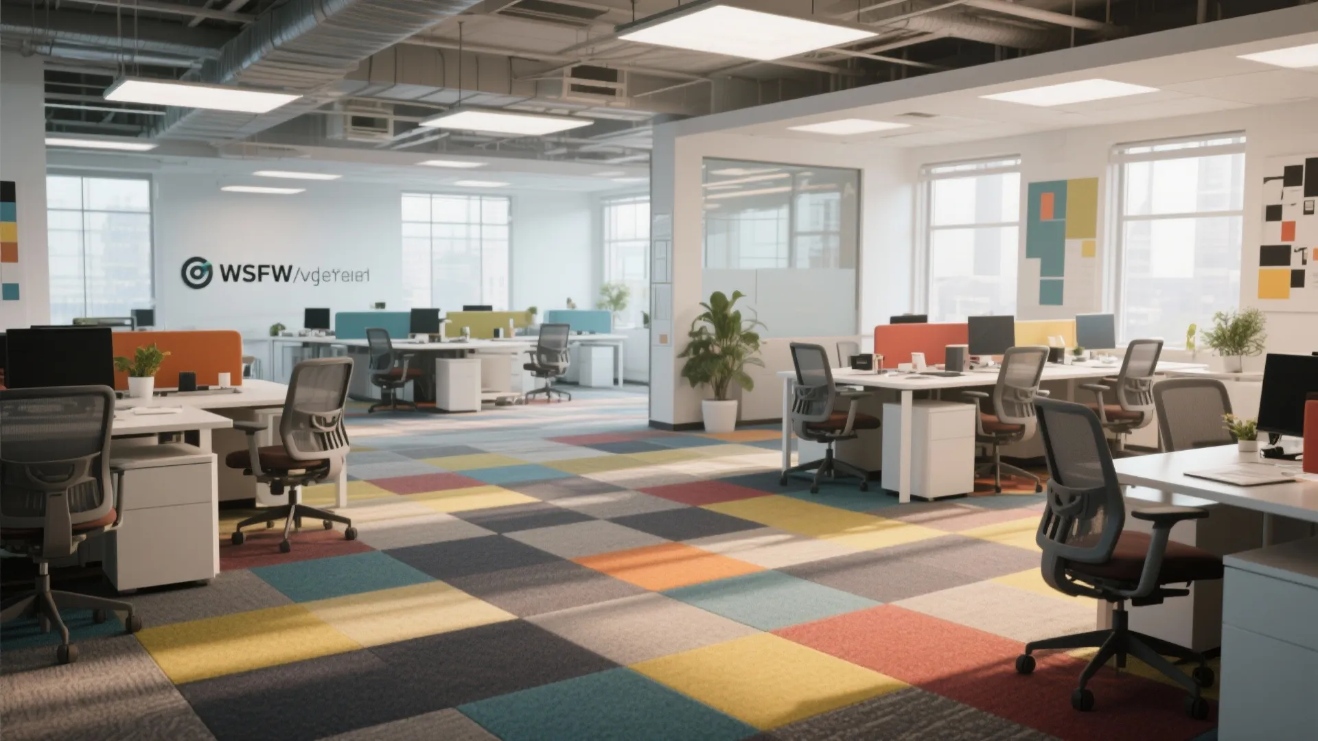 4. Modular Carpet Tiles for Easy Updates