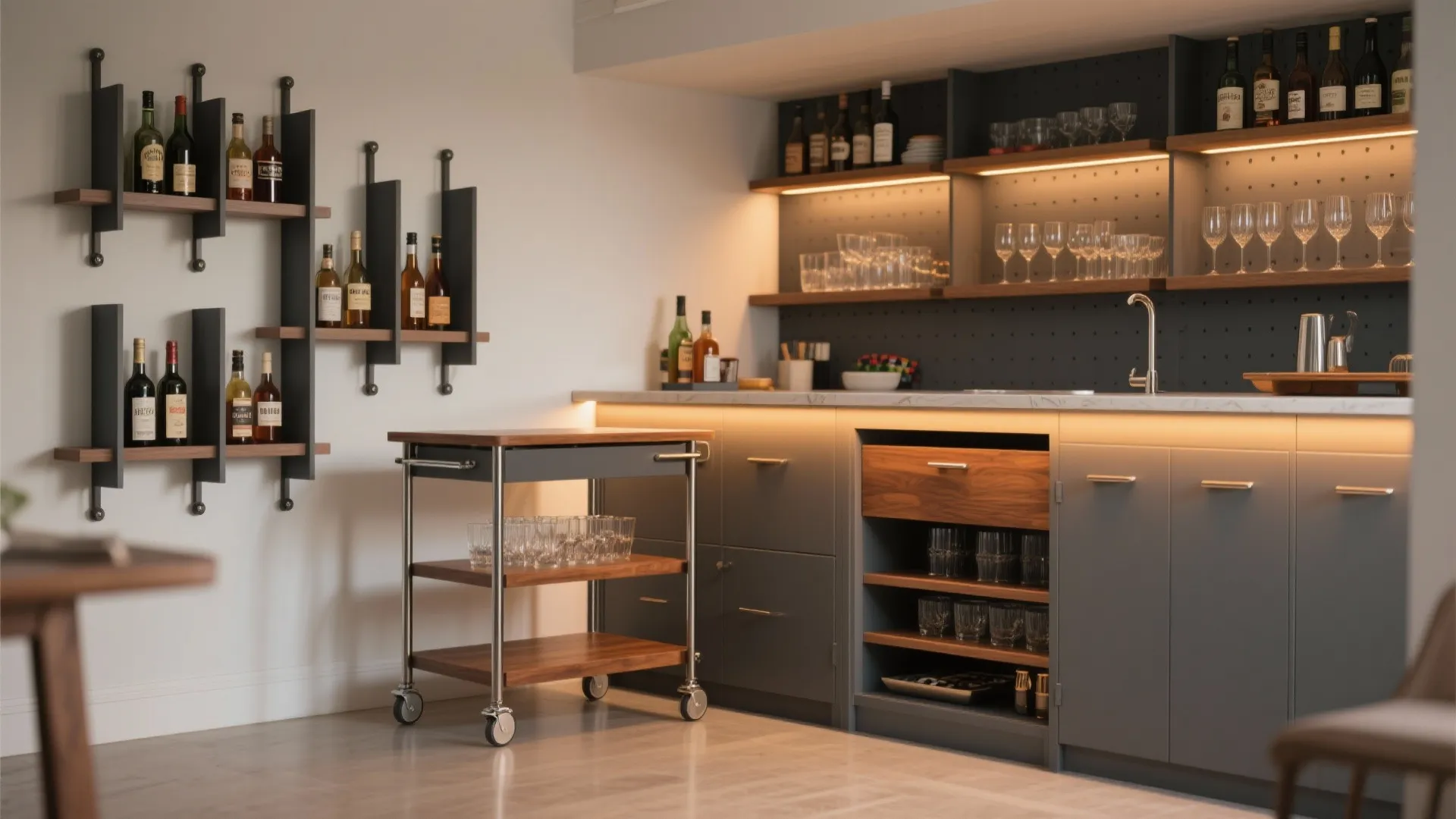 Modular Shelving and Rolling Carts