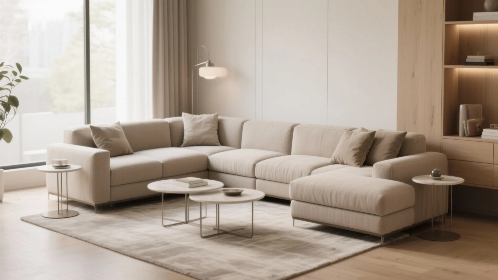 Modular Sectional Sets with Double Chaise Flexibility
