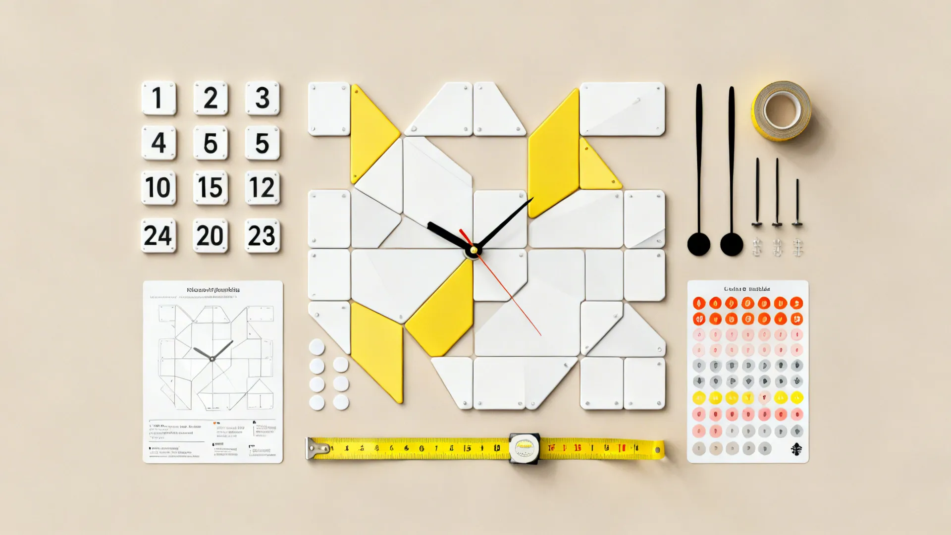 5. Modular clock elements for custom shapes
