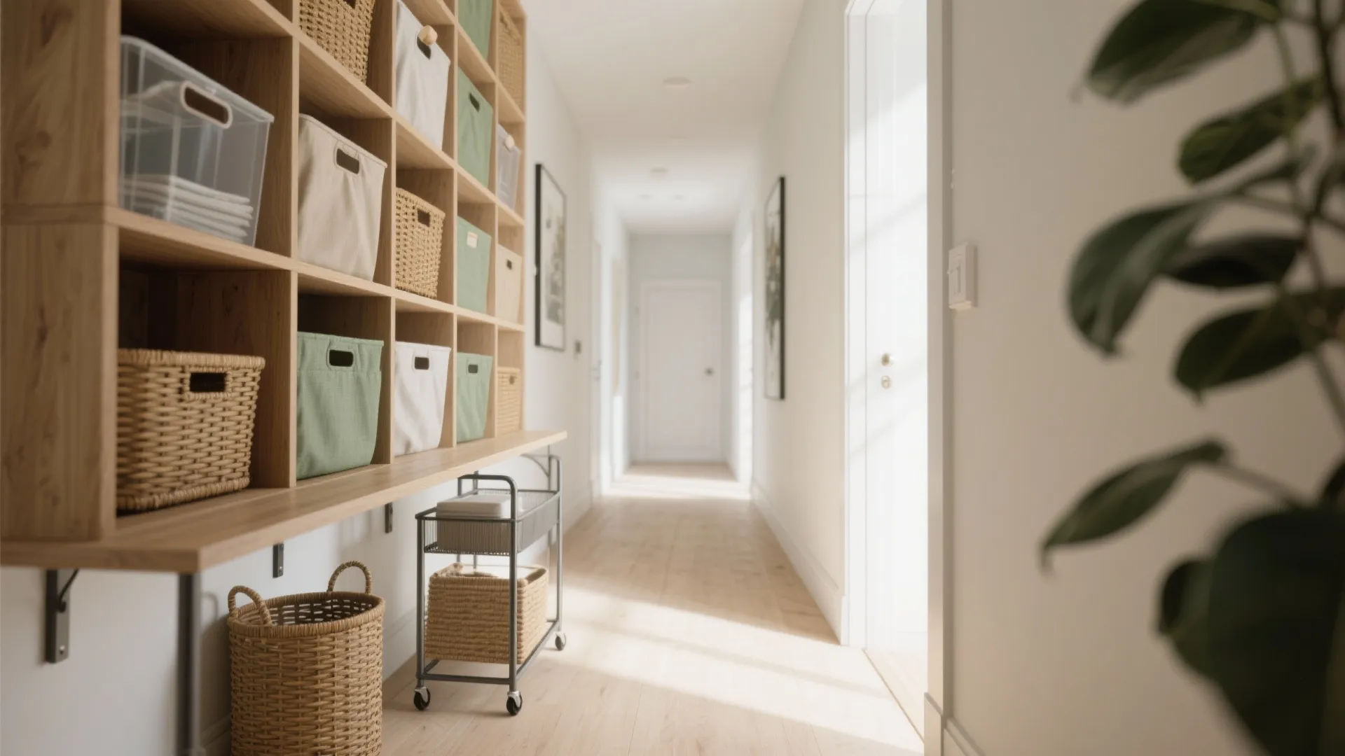 5) Modular Cubbies + Rolling Units (Renter-Friendly)