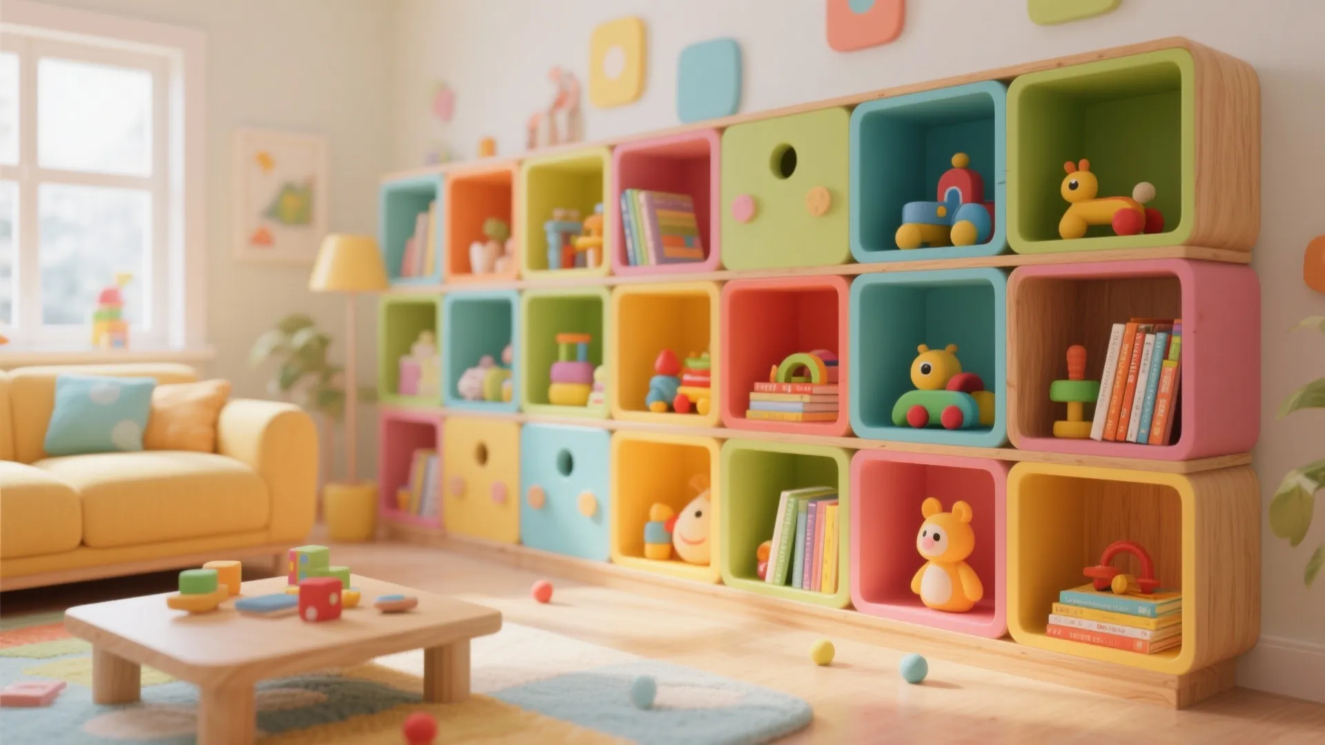 8. Modular Cube Shelves