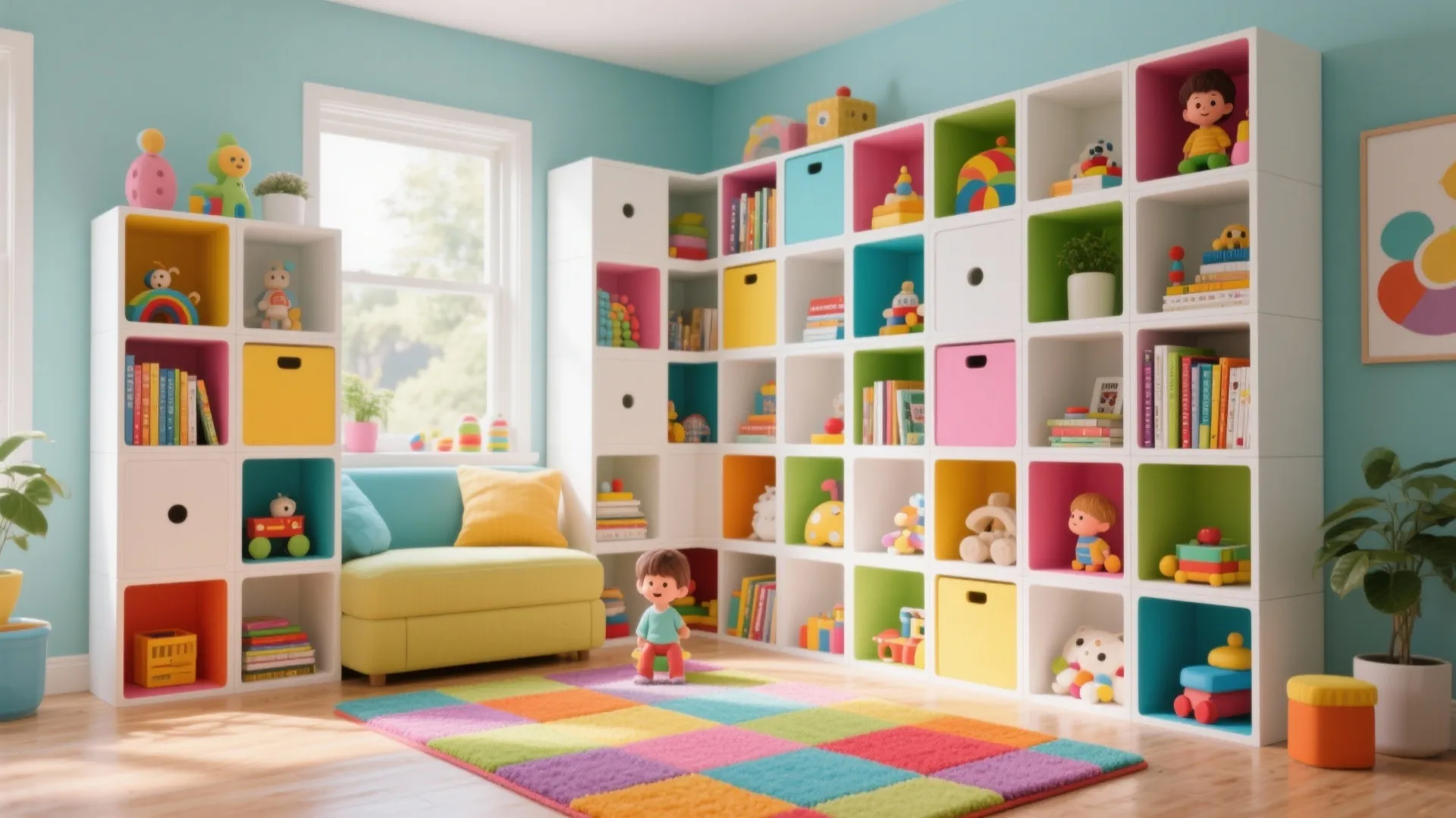 10. Modular Cube Shelves