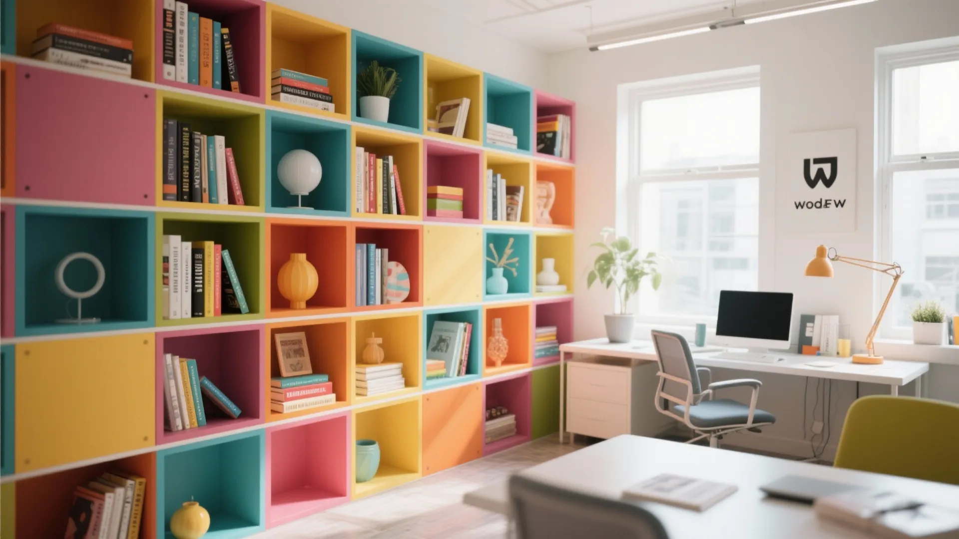 9. Modular Cube Shelving