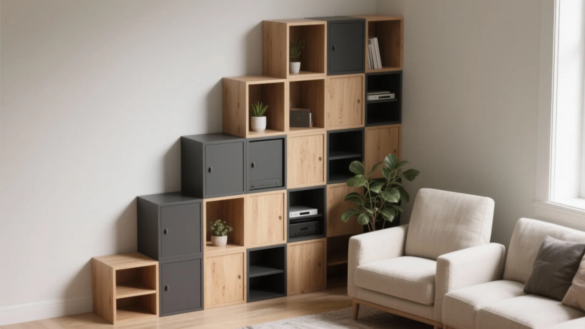 Modular Box Shelves for Flexible Storage