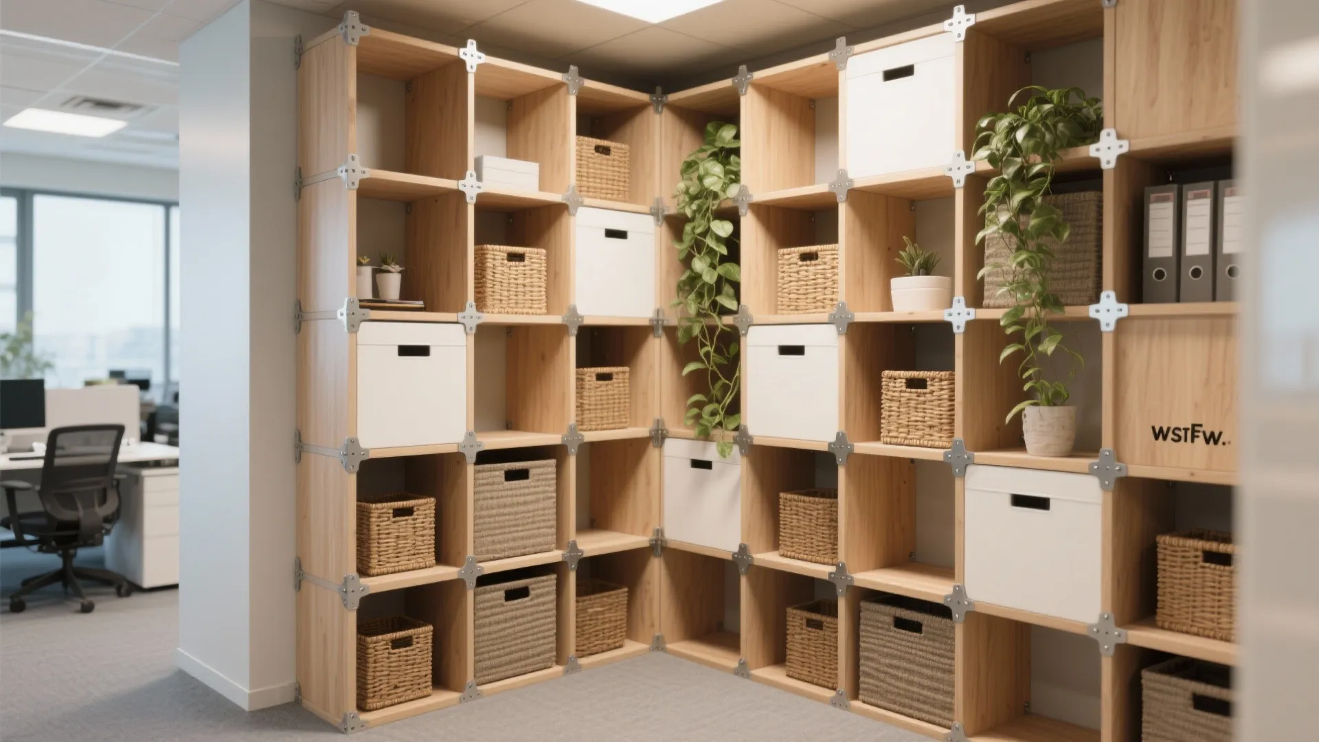2. Modular cube units for flexible zones