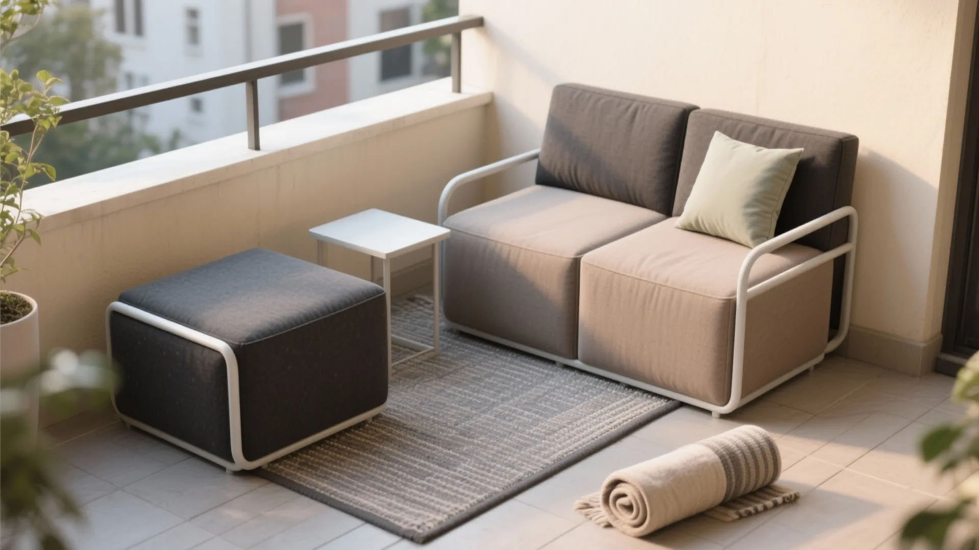 Modular lounge cubes that reconfigure
