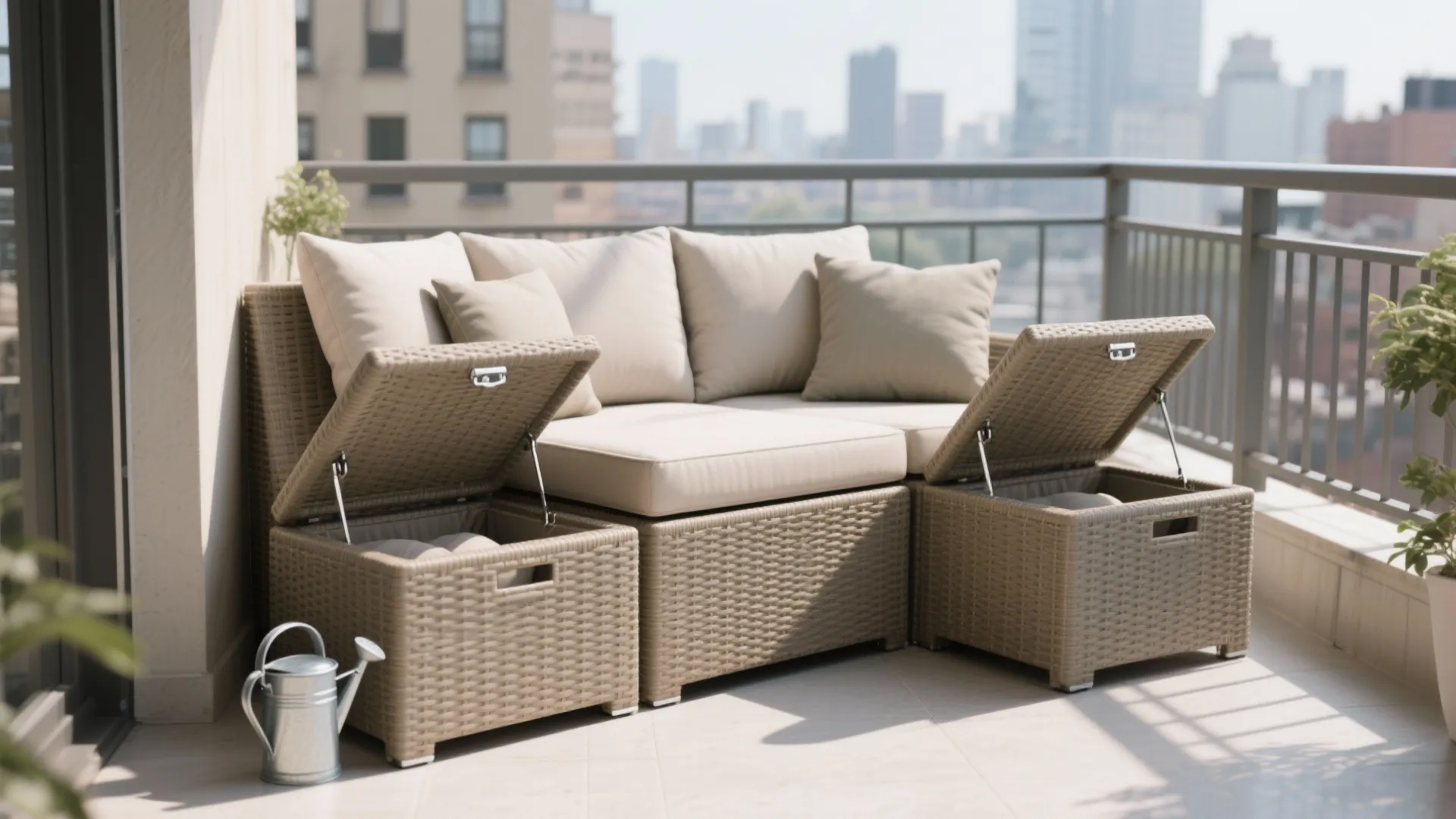 Modular seating cubes with hidden storage