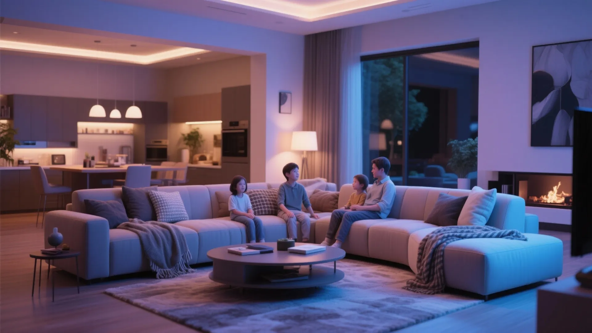 9. Modular Curved Sofa for Flexible Layouts