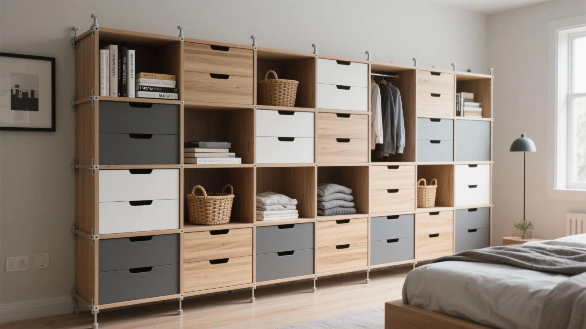 4. Modular Stackable Drawers