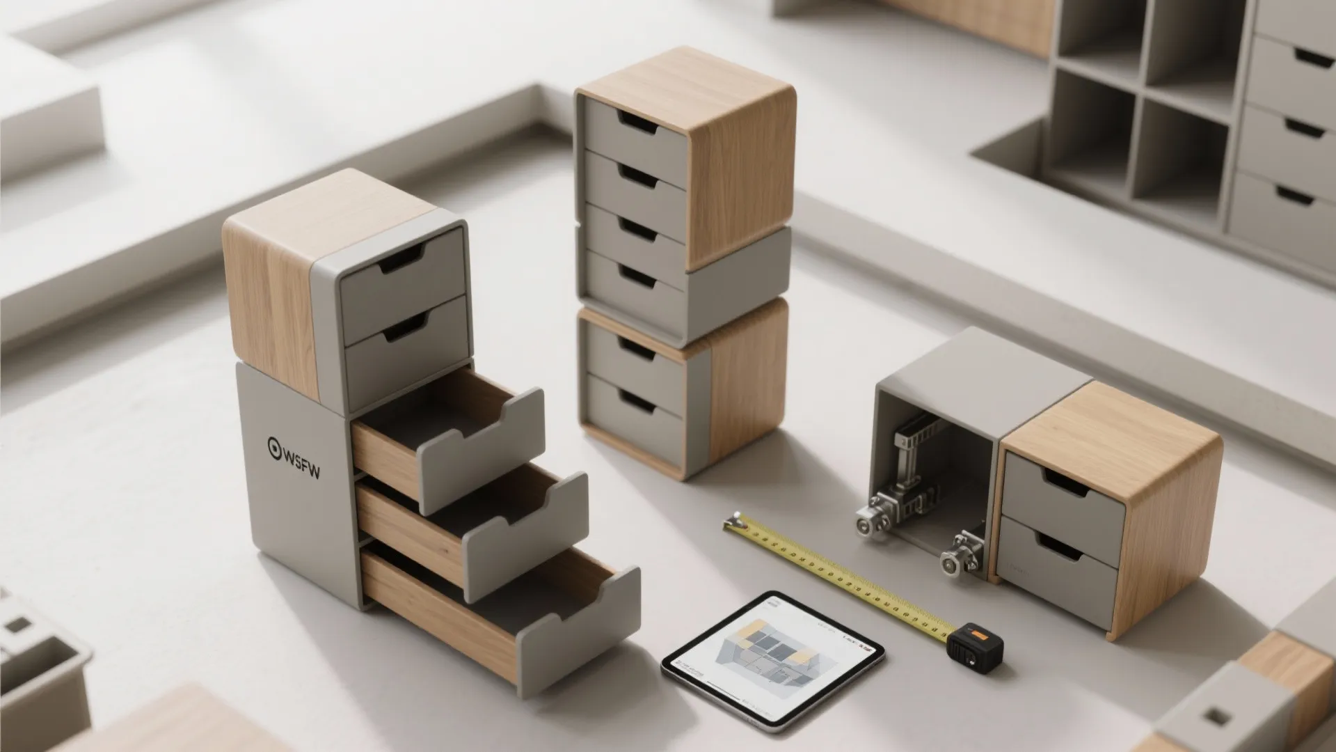 5. Modular, stackable dressers that evolve