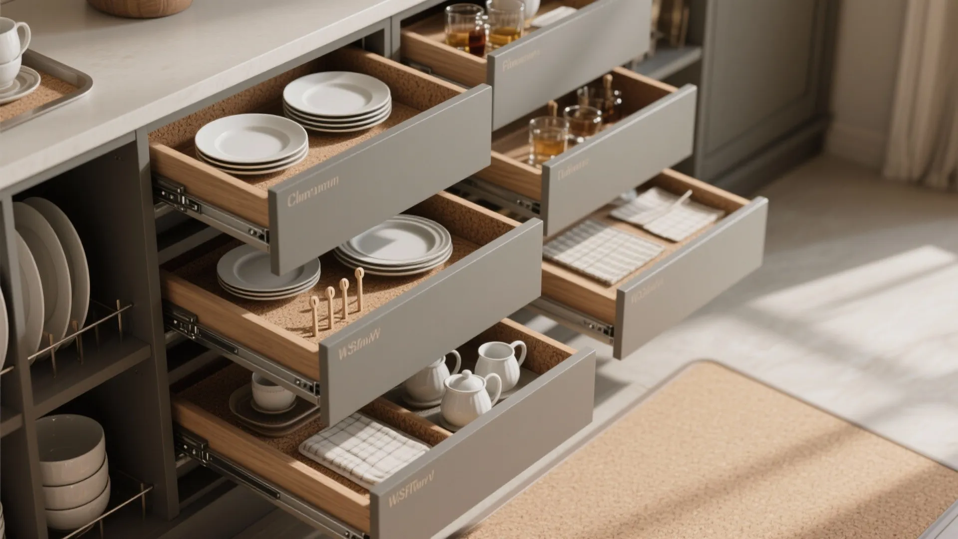 Modular drawer systems and pull-outs