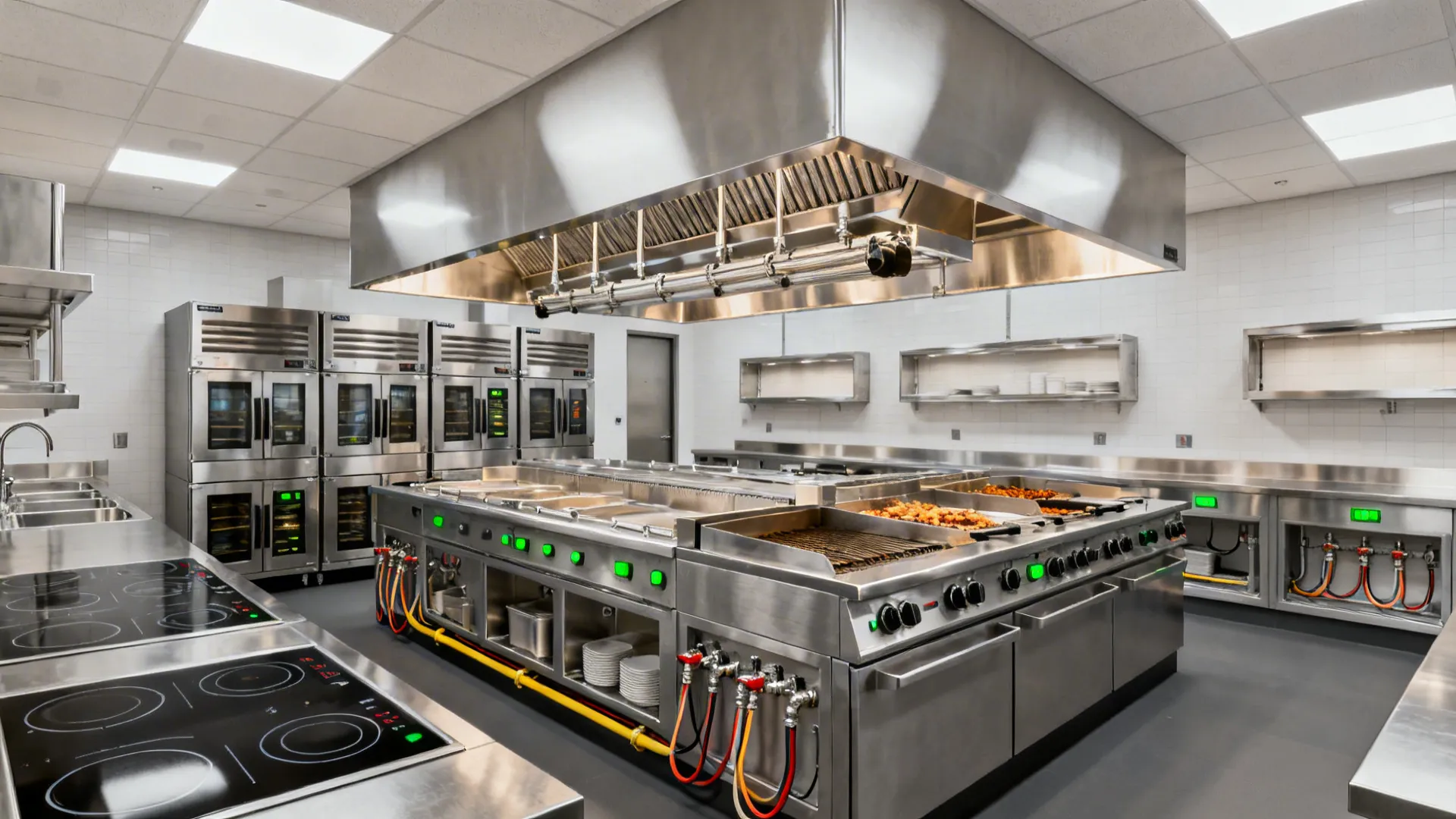 Smart equipment grids for high-variation menus