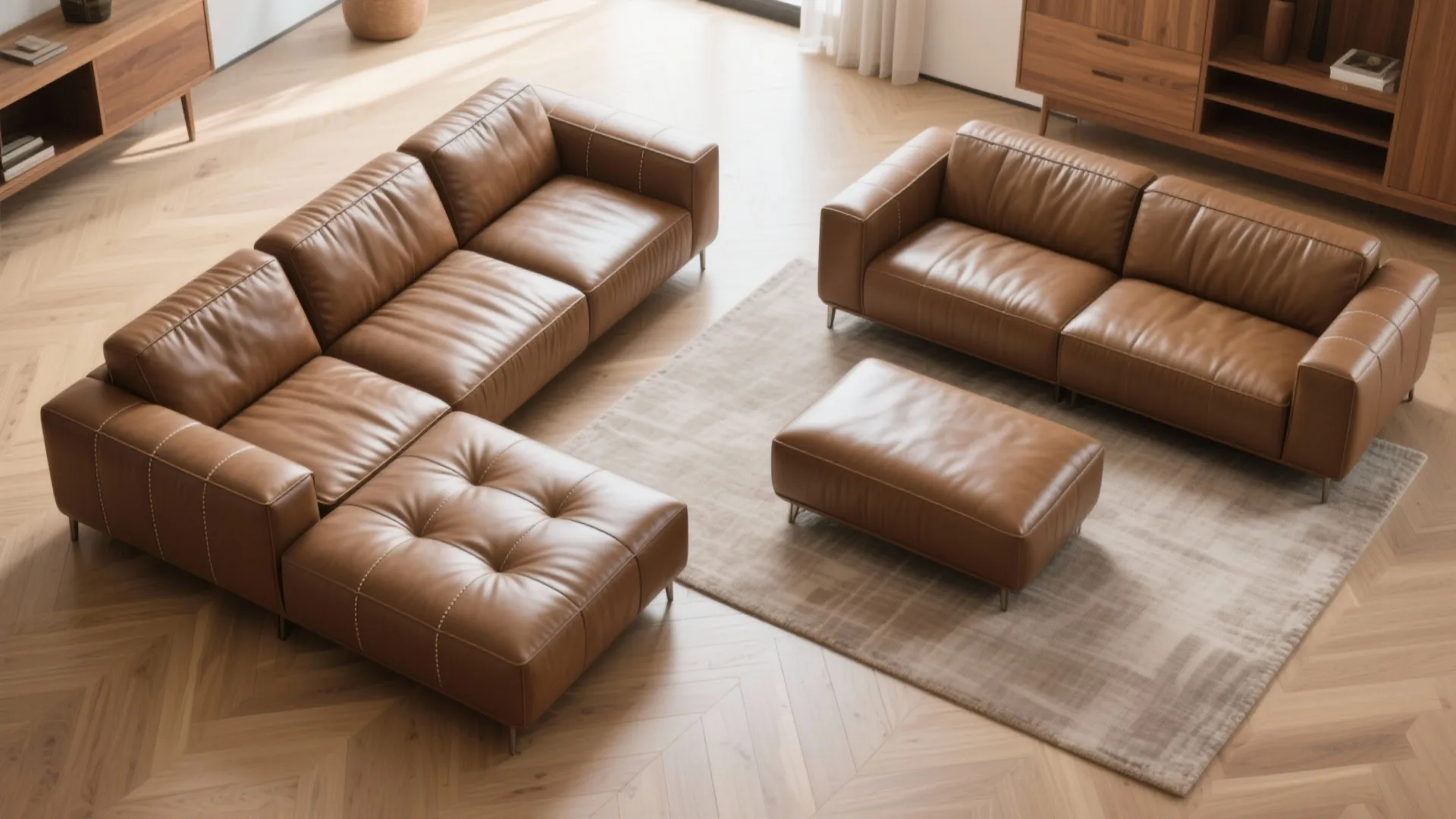 Modular Leather Pieces for Flexible Layouts