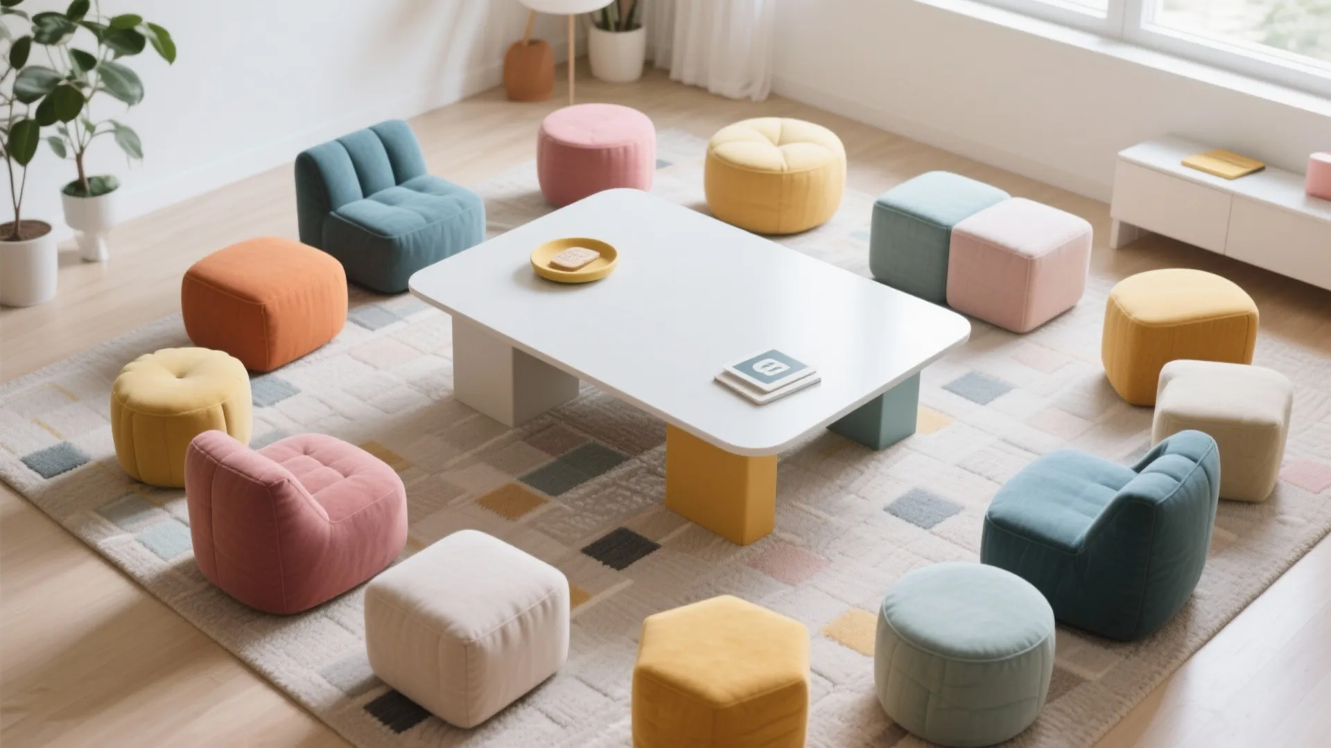 6. Modular Floor Seating