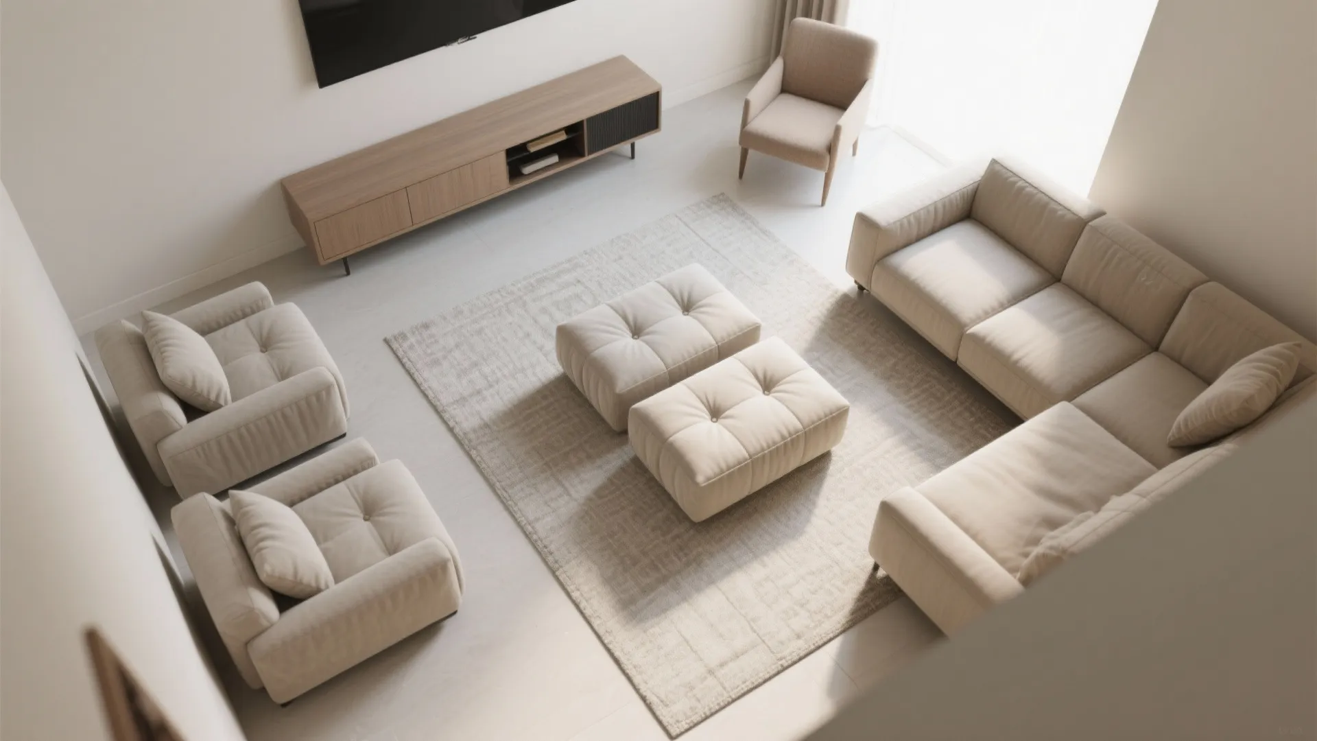 Modular ottoman for flexible seating