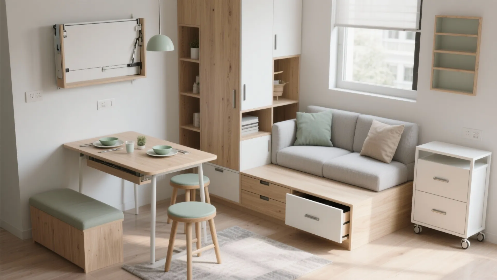 Idea 2: Modular Furniture That Works Double Duty