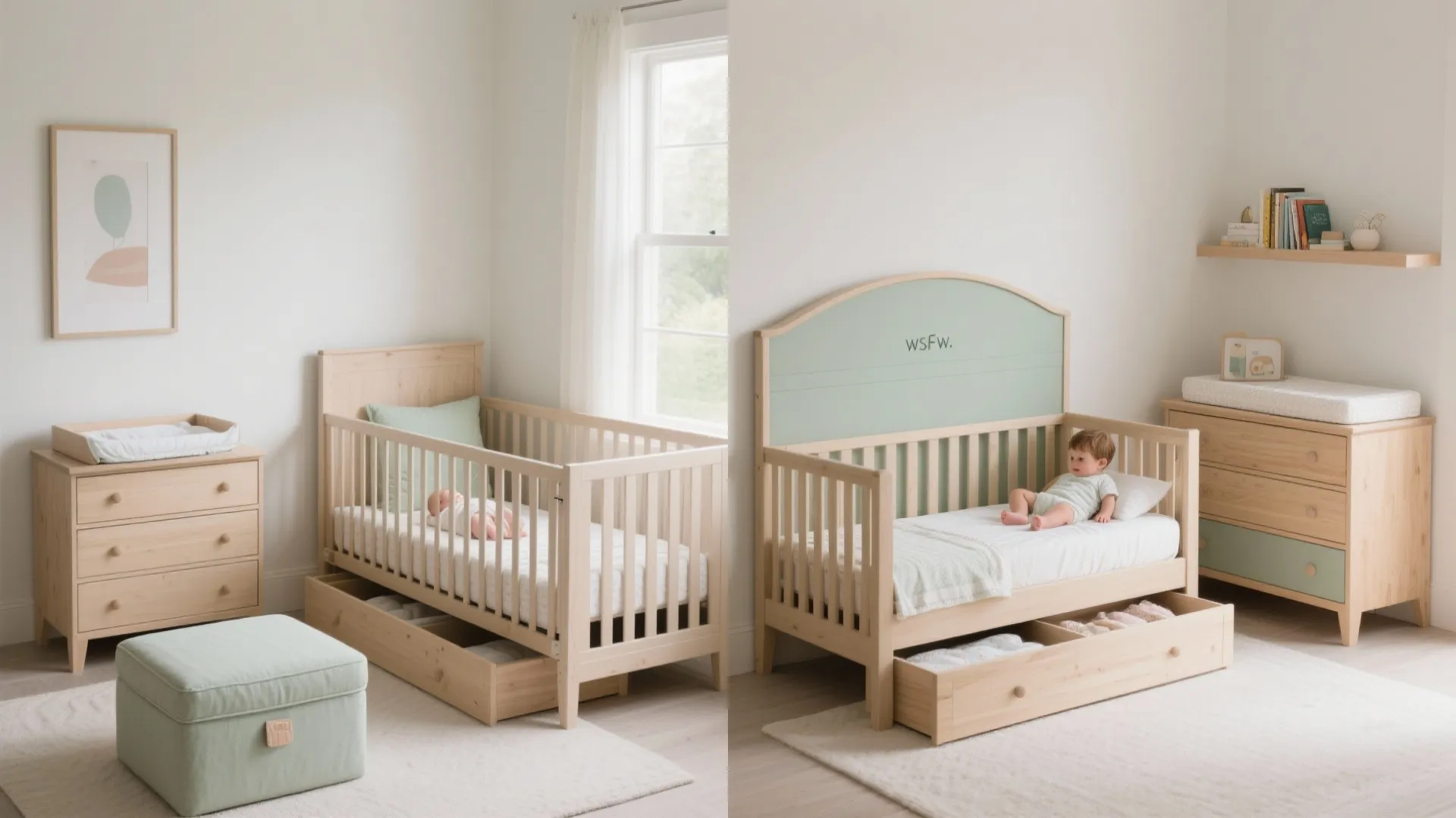 Multi-functional furniture that grows with baby