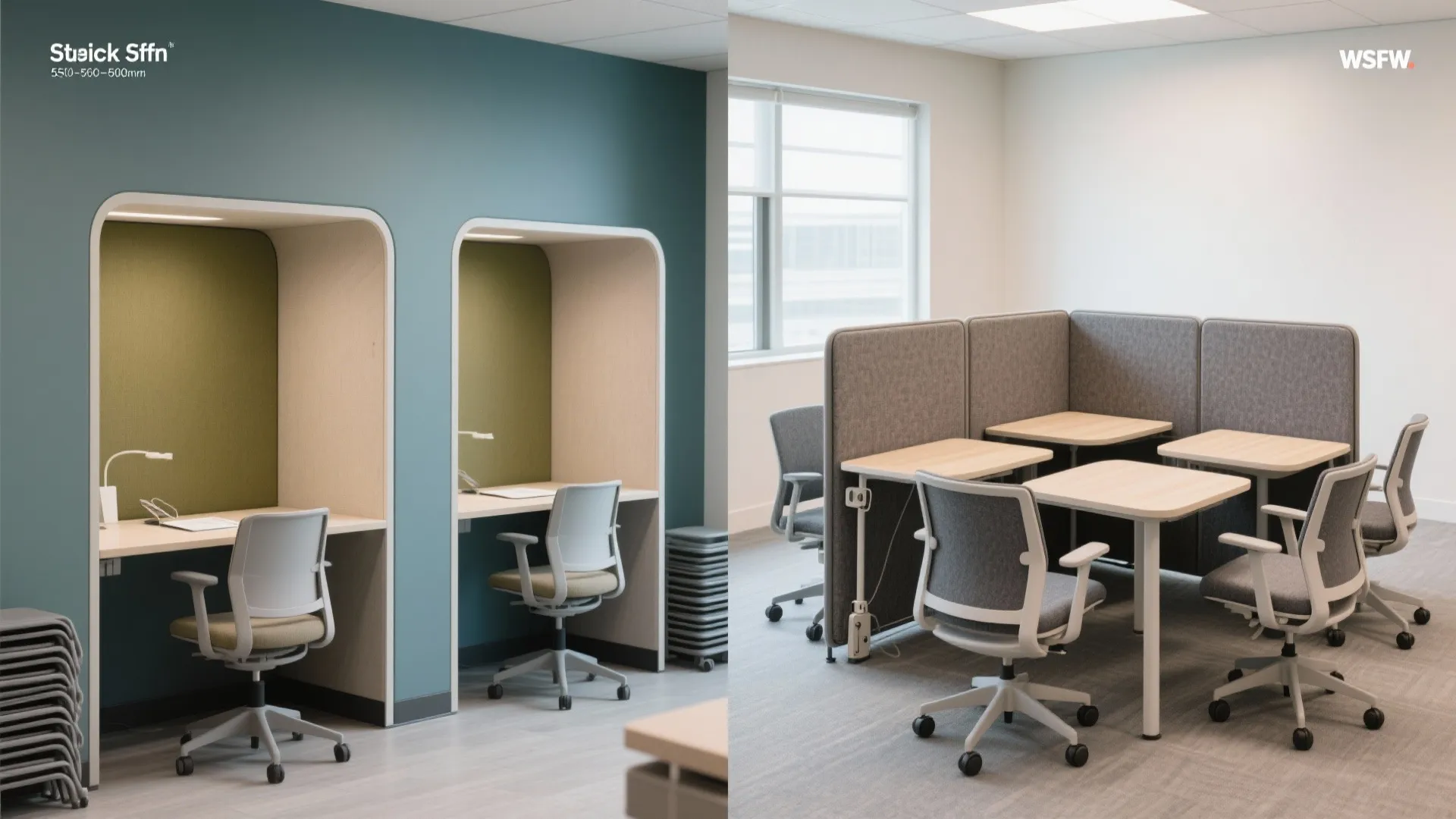 Modular furniture that flexes between solo and small group