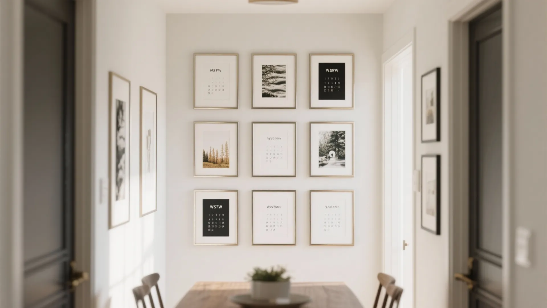 Modular Gallery Calendar Wall