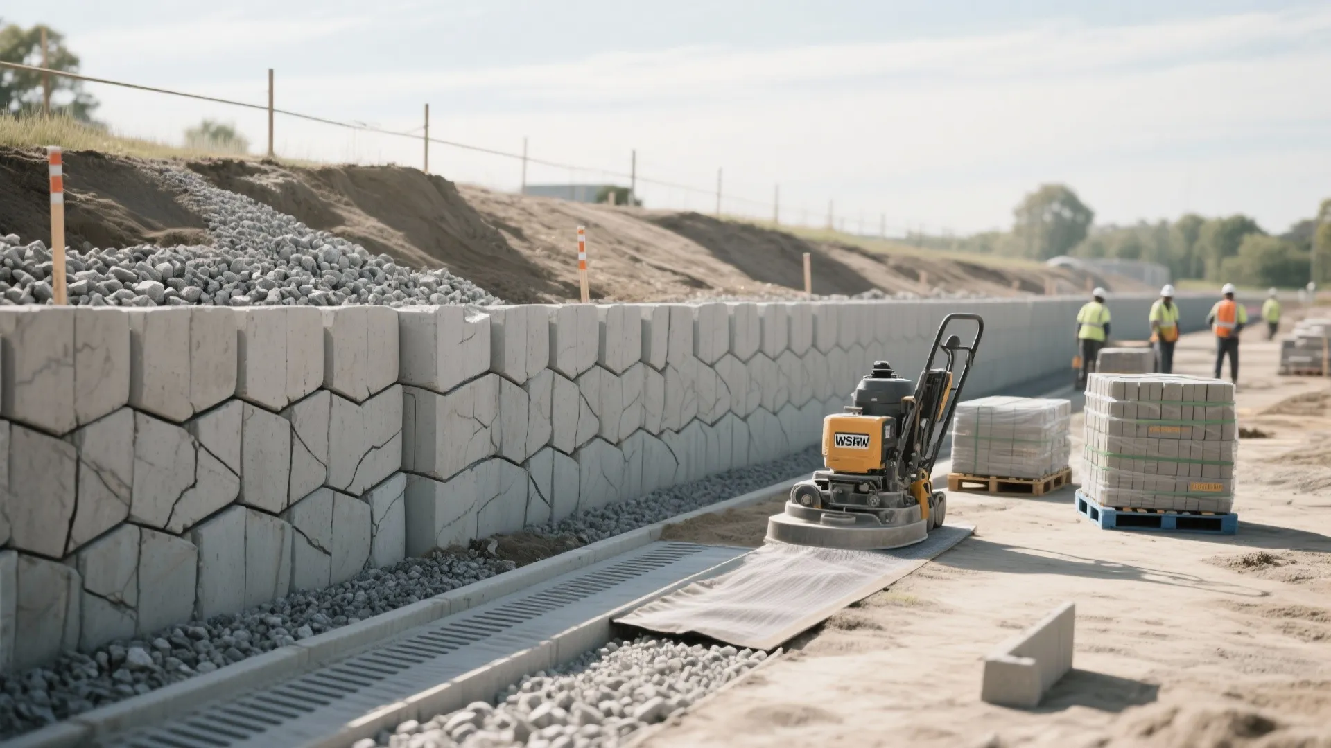 Modular Facing With Granular Backfill