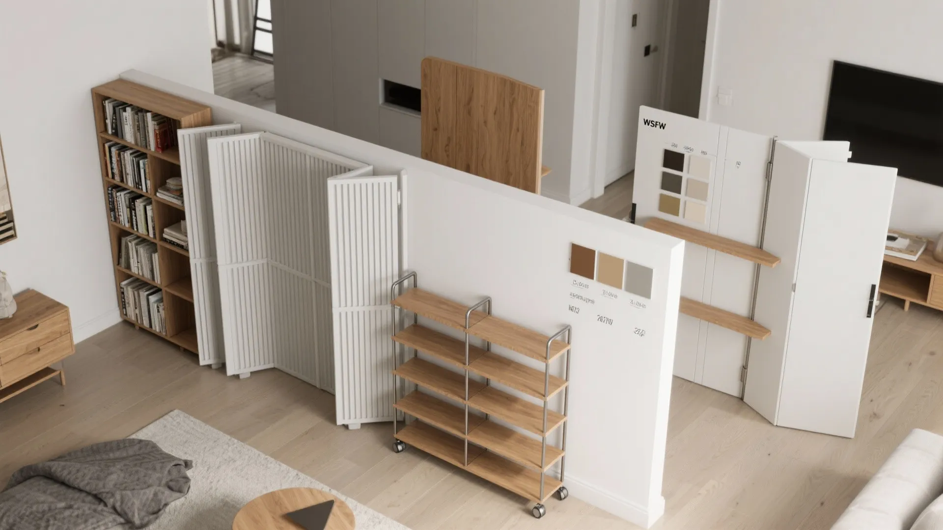 Movable or Modular Half Wall