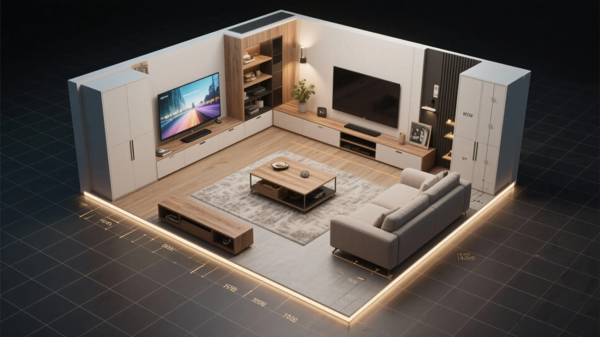 3. Modular Entertainment Hub