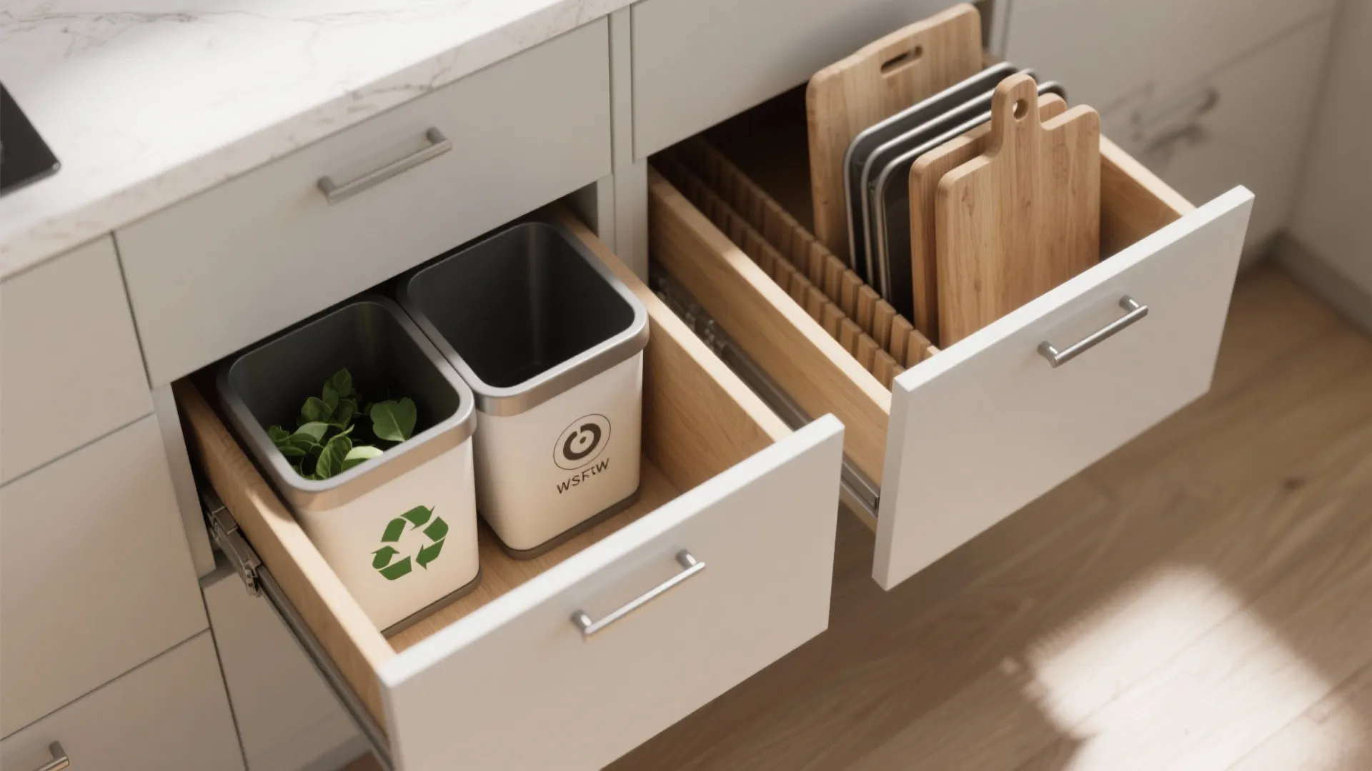 5. Modular inserts for recycling and baking sheets