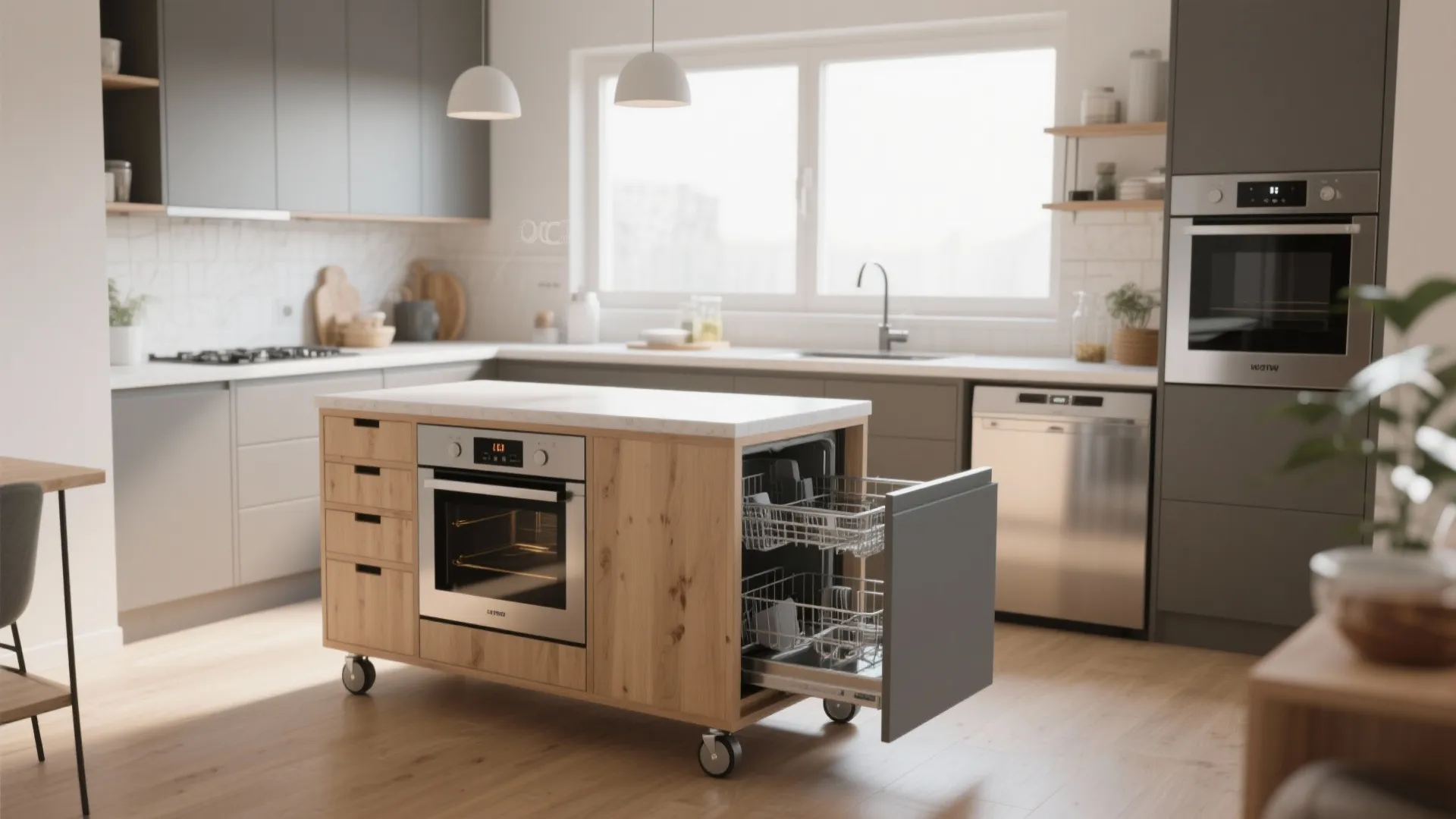 Modular islands and smart appliance integration