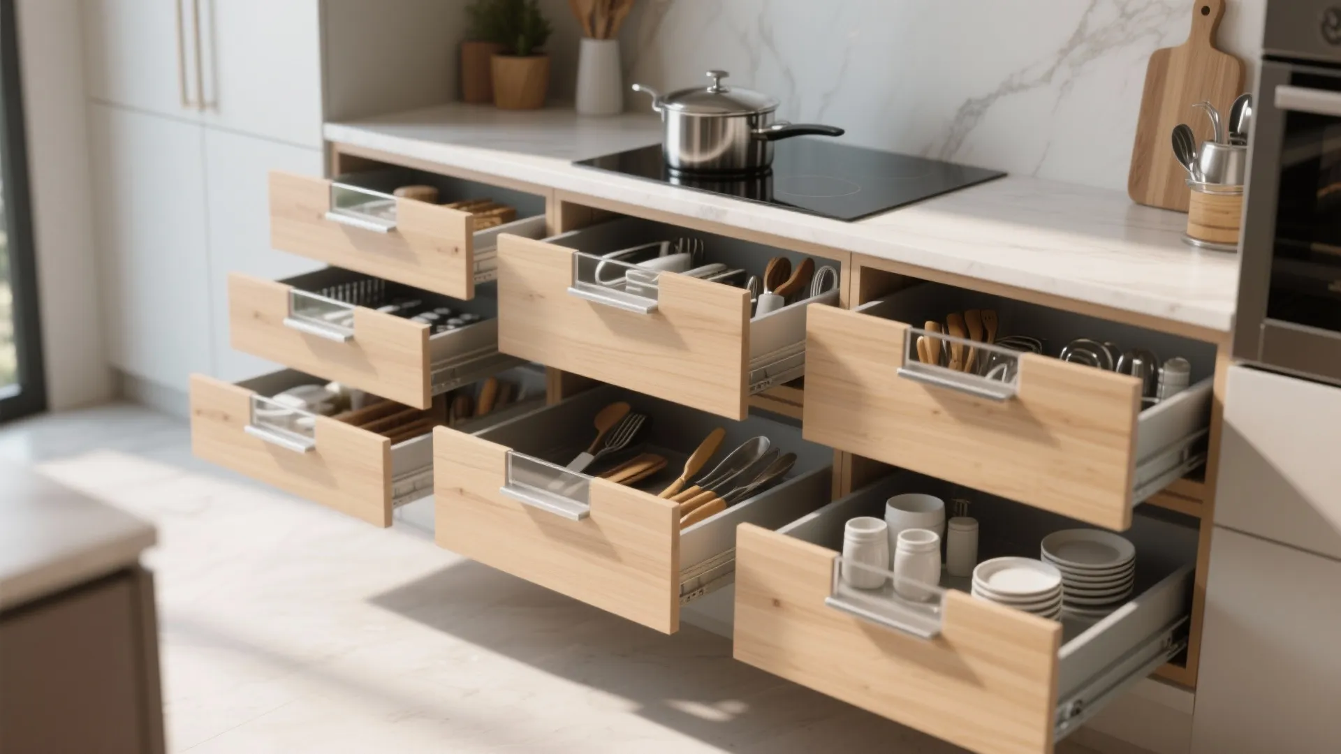 5. Modular drawers for multiple zones