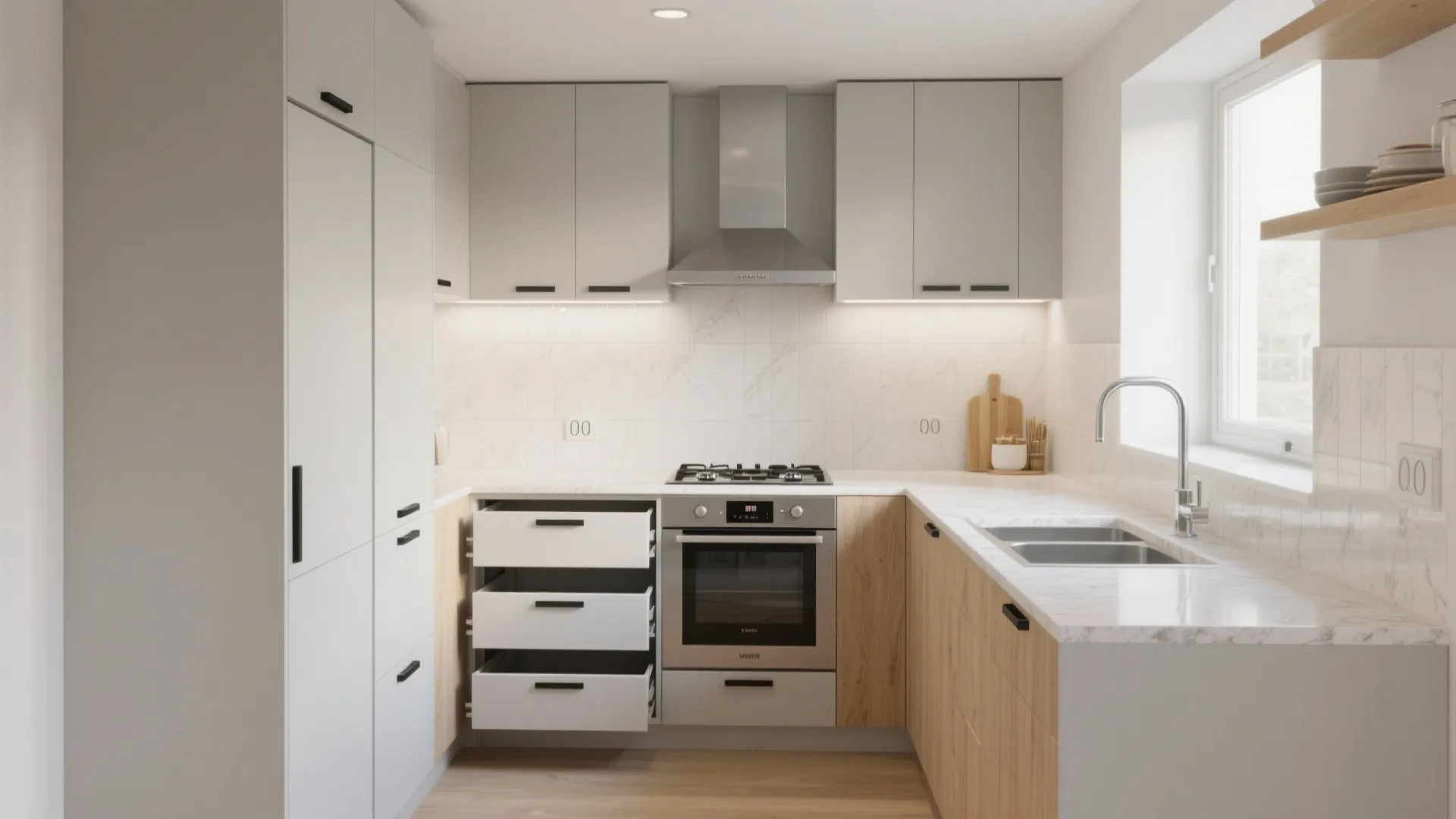 Compact Modular Kitchen That Works Every Day