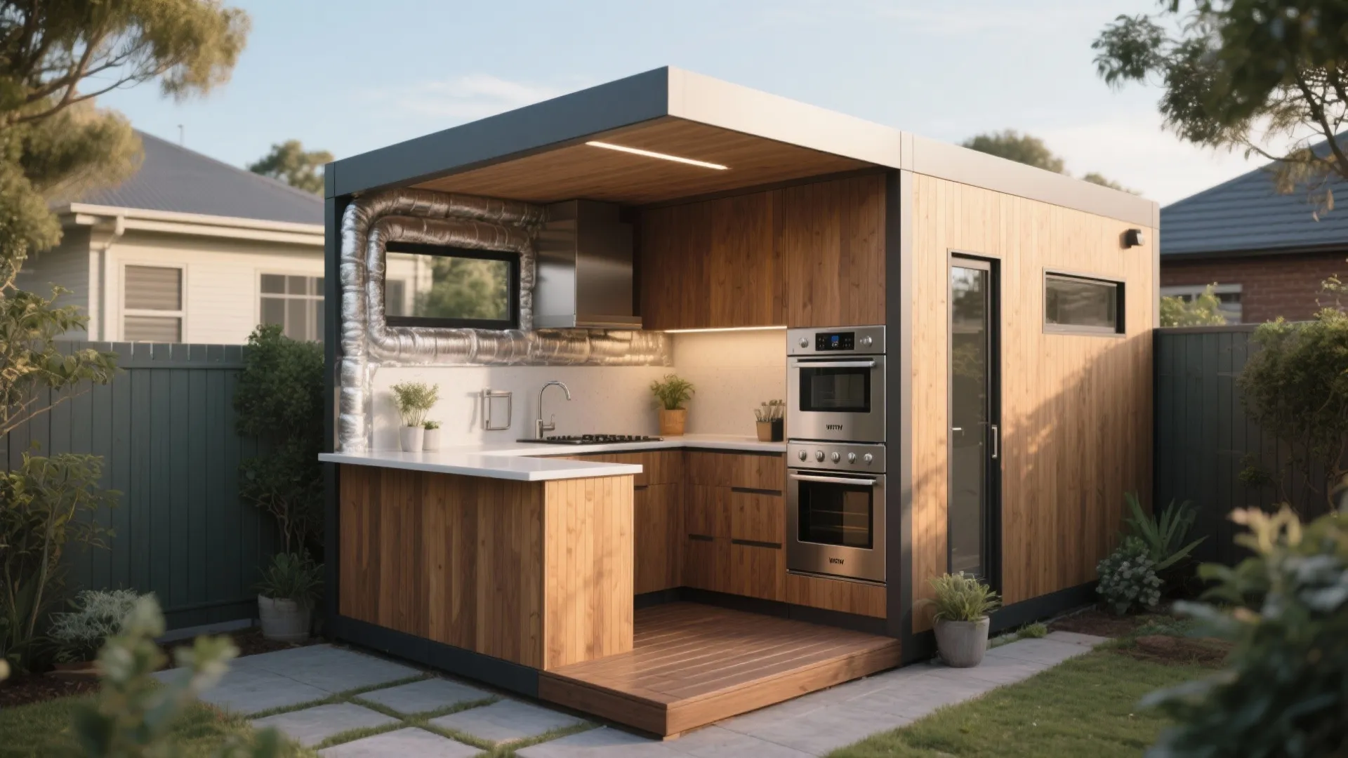 2. Insulated Modular Kitchen Pod