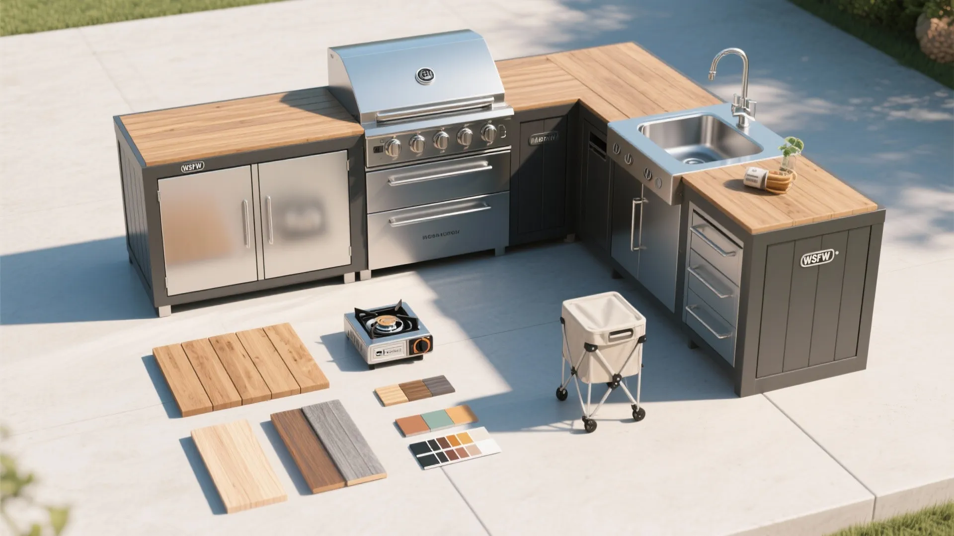 Idea 3: Modular Outdoor Kitchen Units