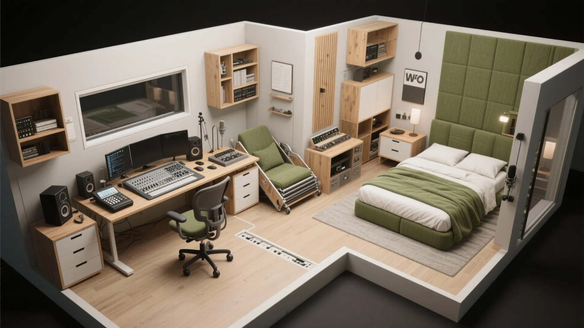 3. Use modular furniture for multiple needs