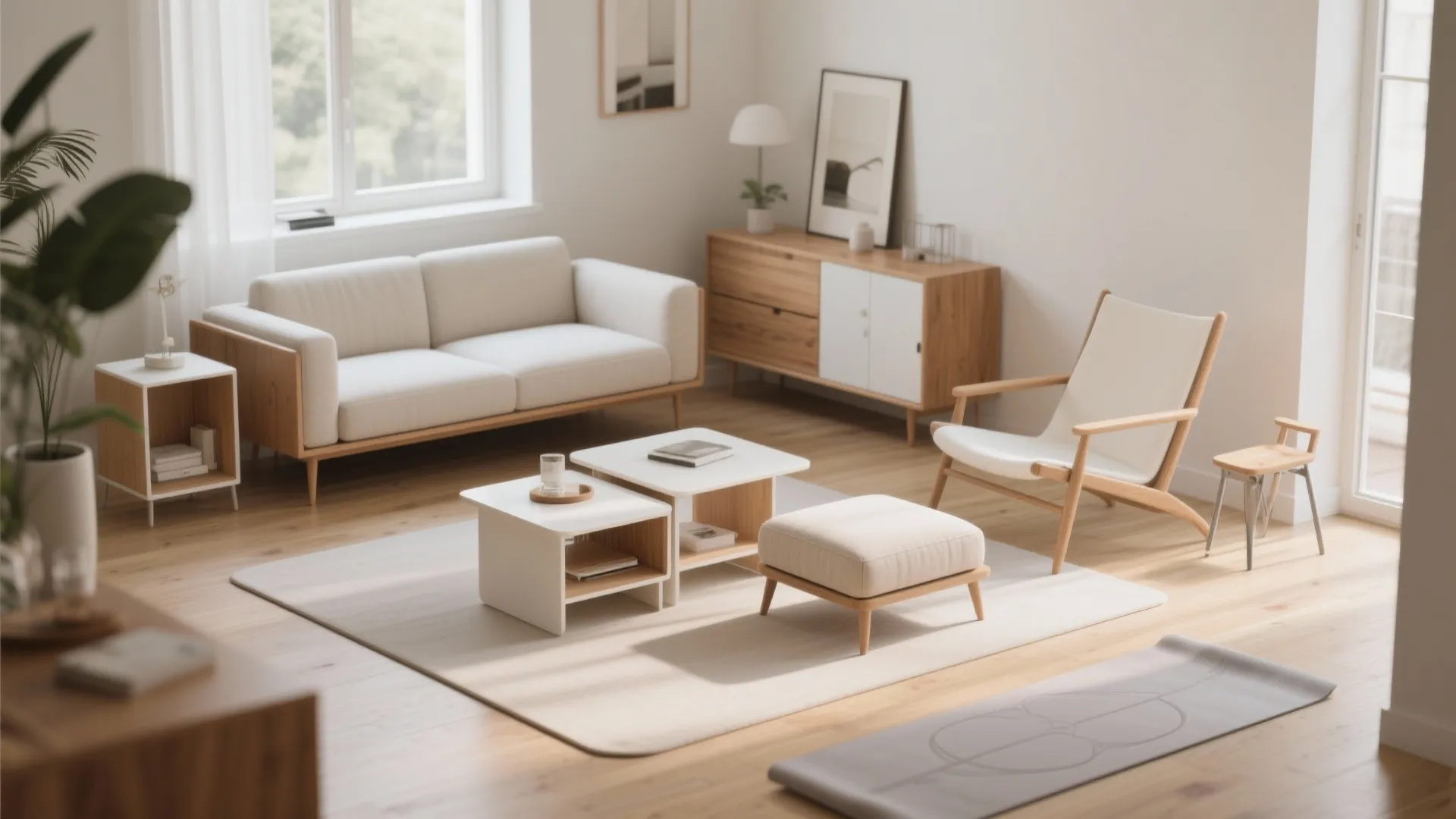 Color, texture, and reflection to enlarge