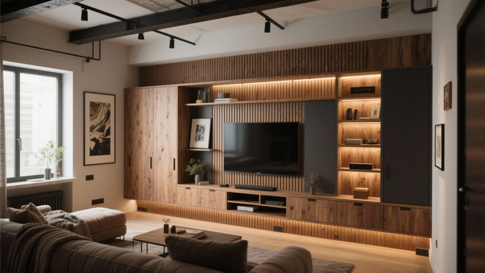 5. Embrace a flexible media wall with modular panels