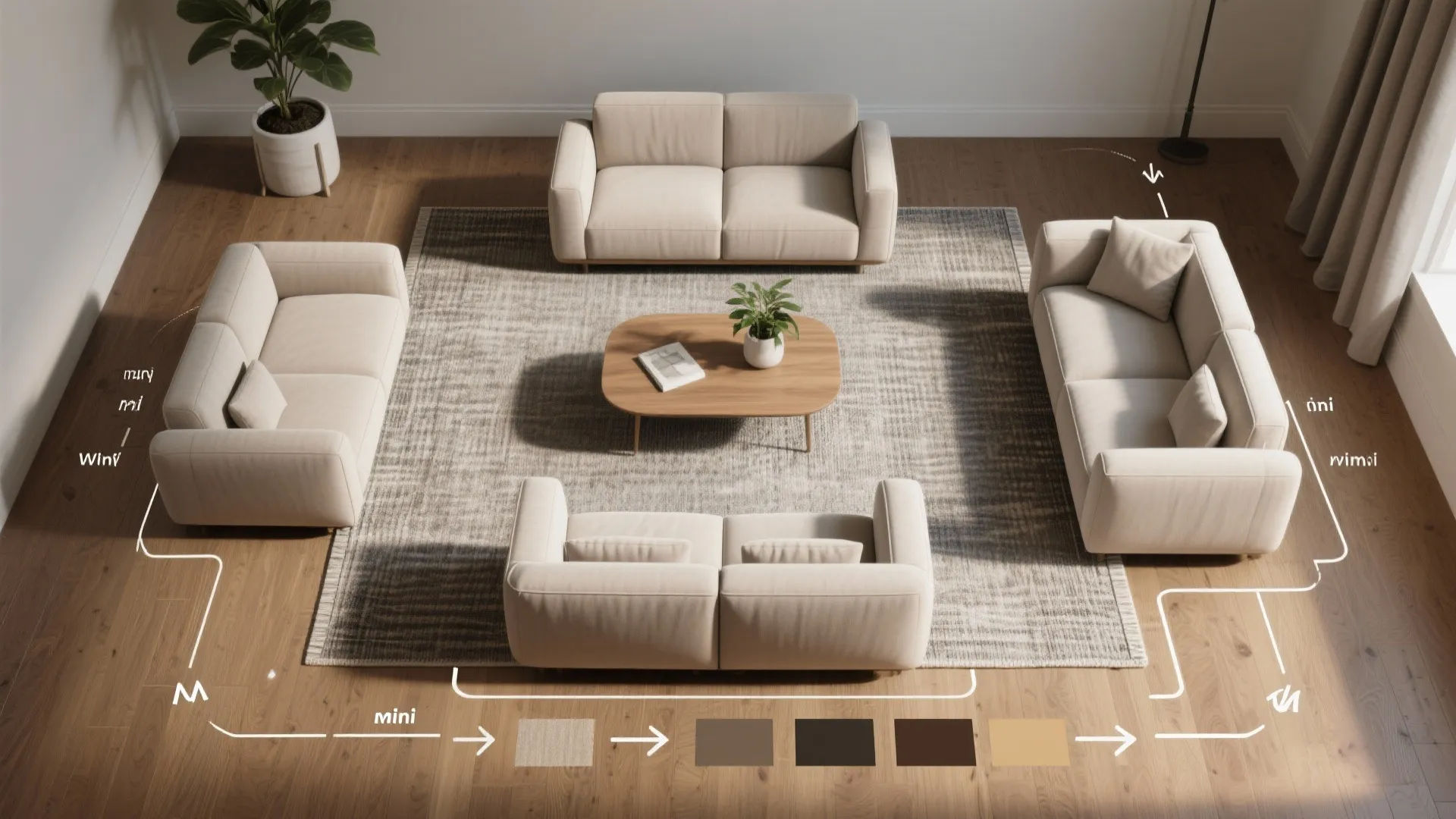 4. Opt for modular and sectional mini-sofas