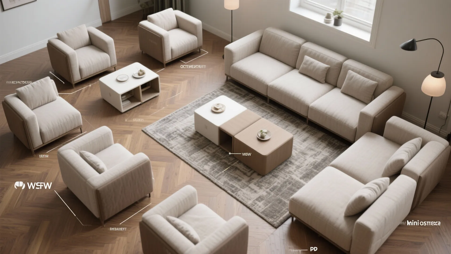 3. Modular mini-sectionals